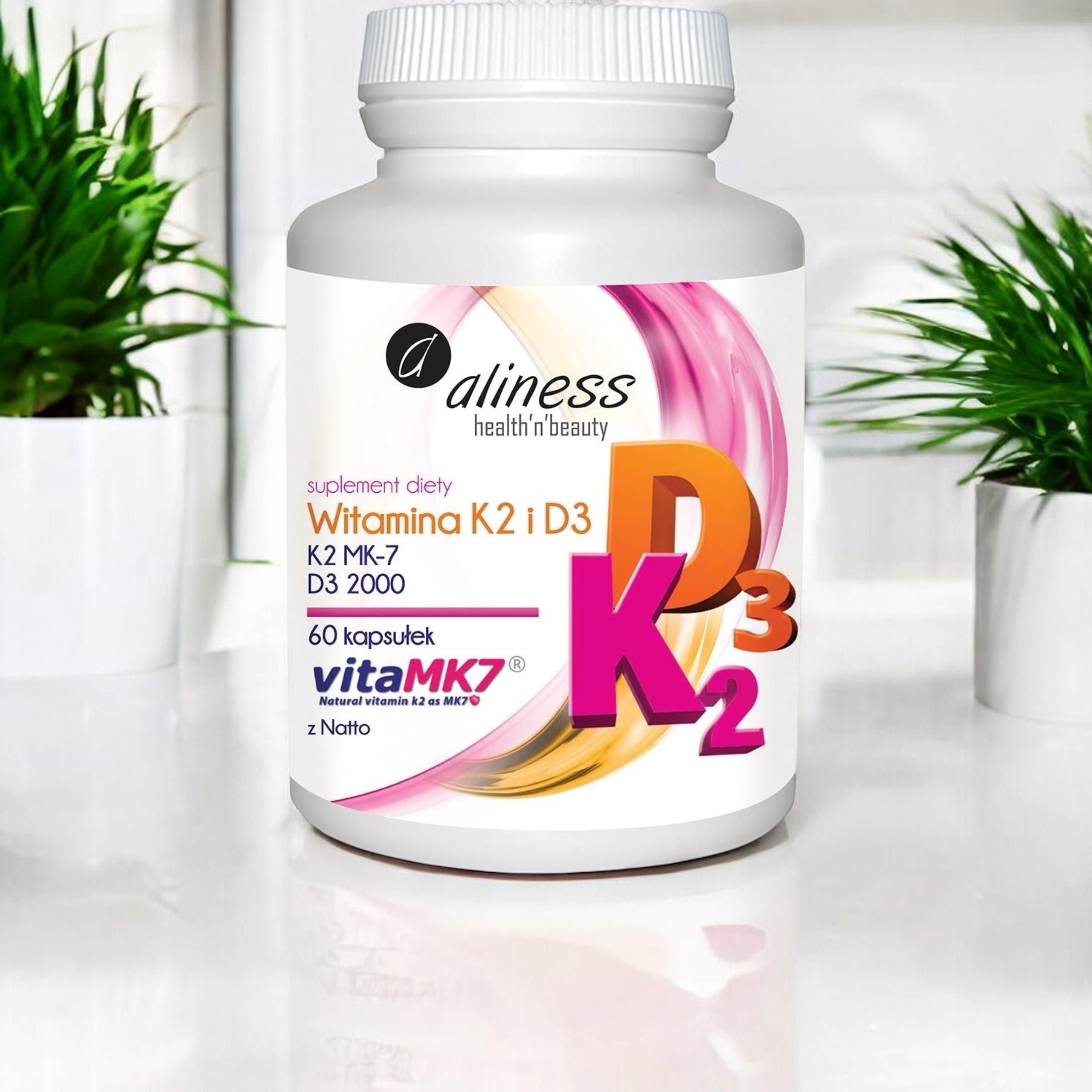 ALINESS - Vitamín K2 MK-7 100mcg + D3 50mcg - 60tobolek