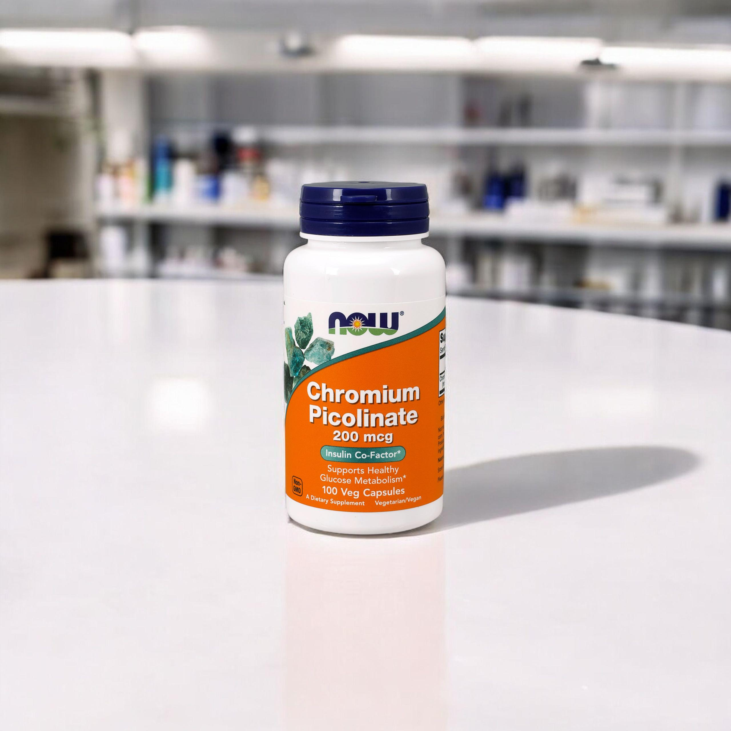 NOW Chromium Picolinate - 100vcaps