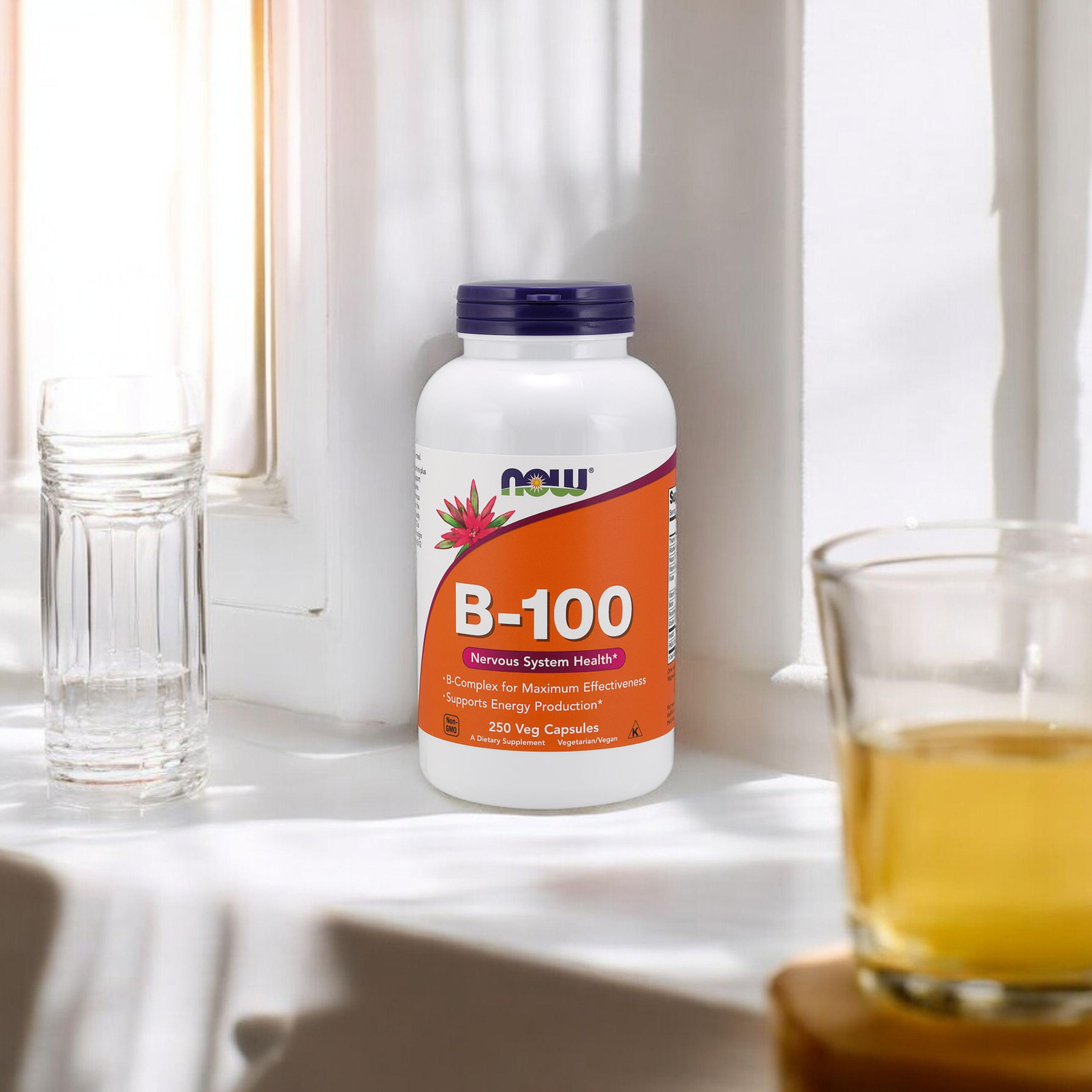 NOW Vitamin B-100 - 250vcaps - Vitamín B