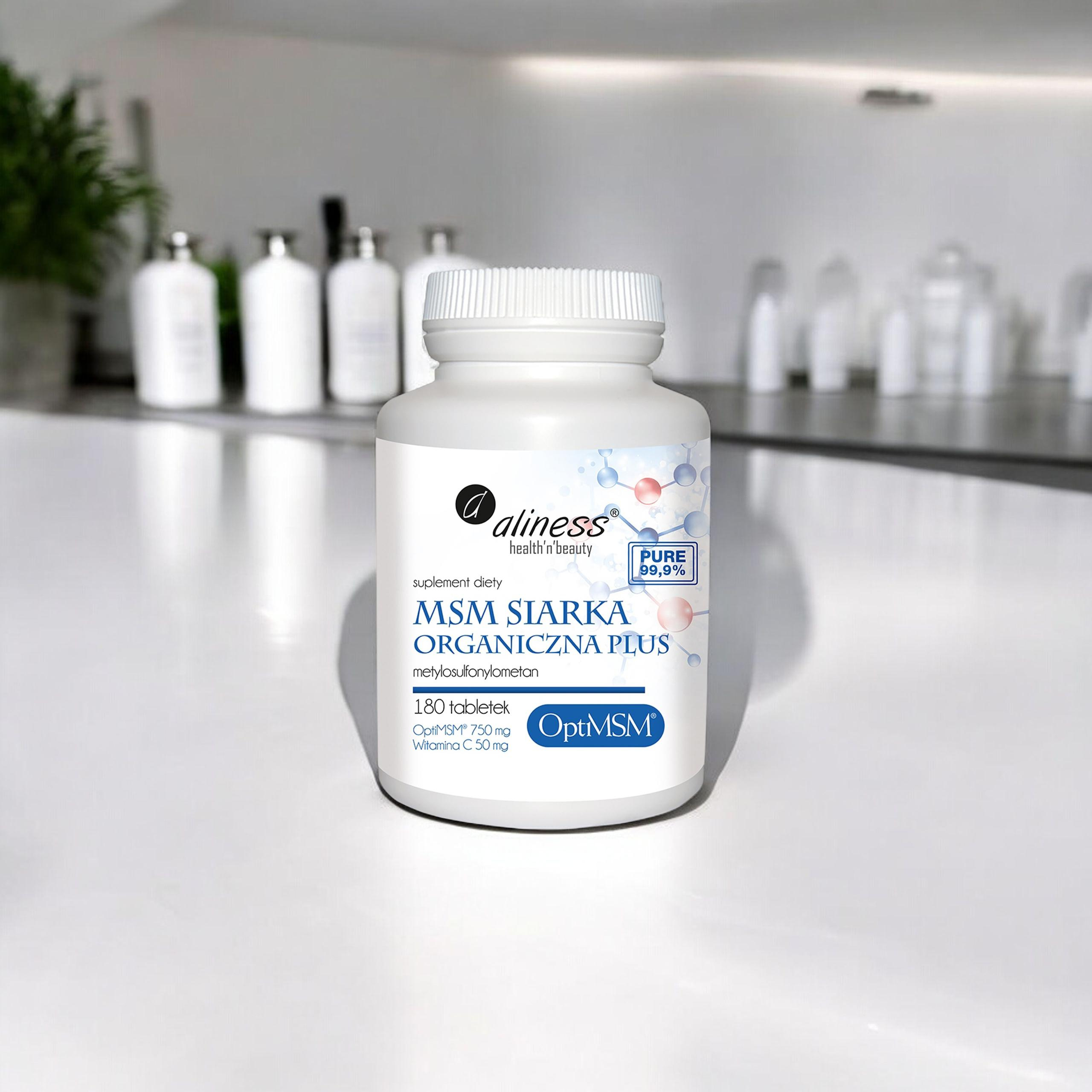 ALINESS MSM Siarka Organiczna PLUS - 180tabs