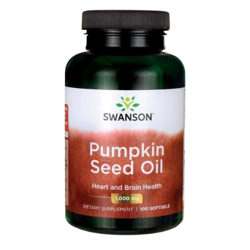 SWANSON - Pumpkin Seed Oil 1000mg - 100 Měkké Tobolky