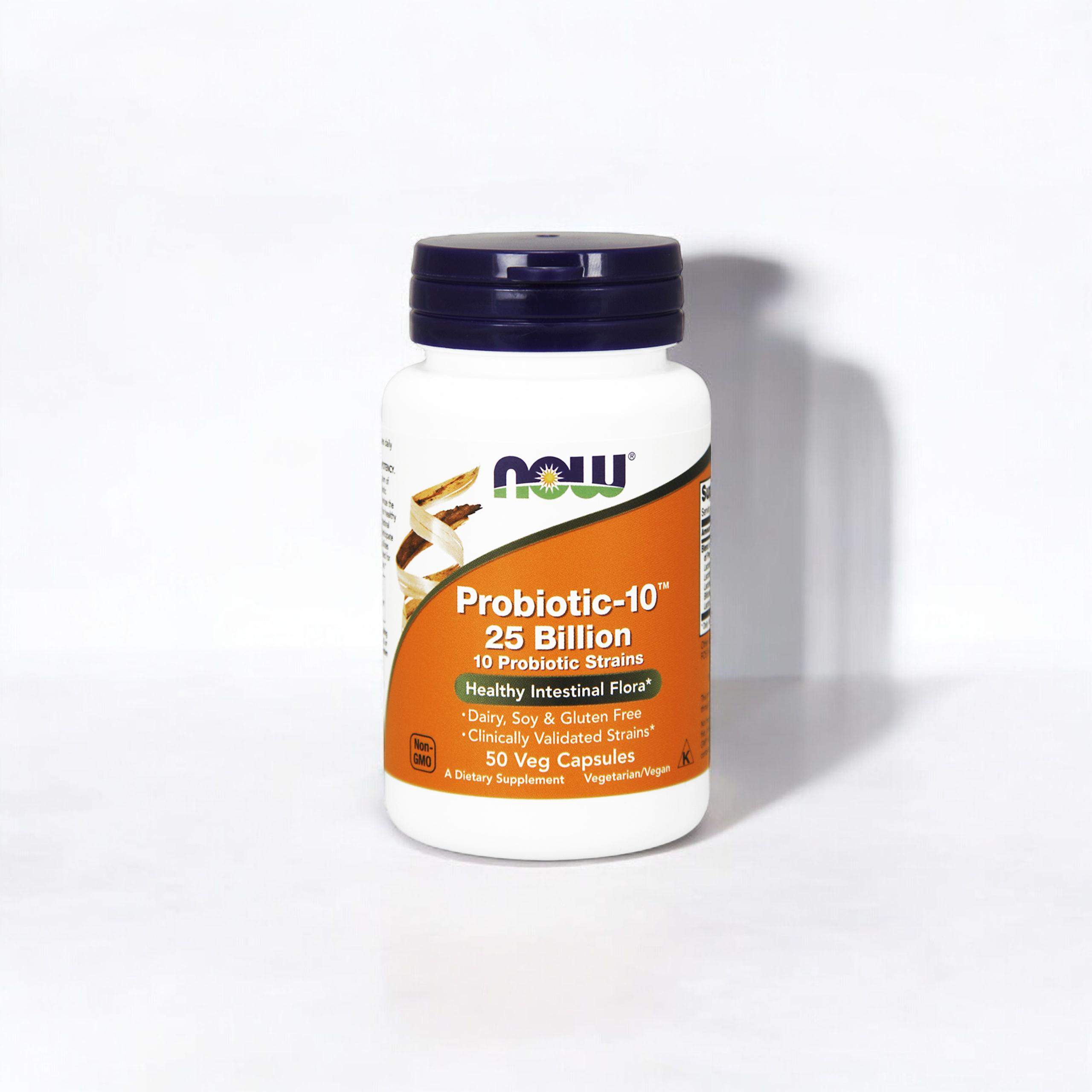 NOW Probiotic-10 25 Billion - 50vegcaps