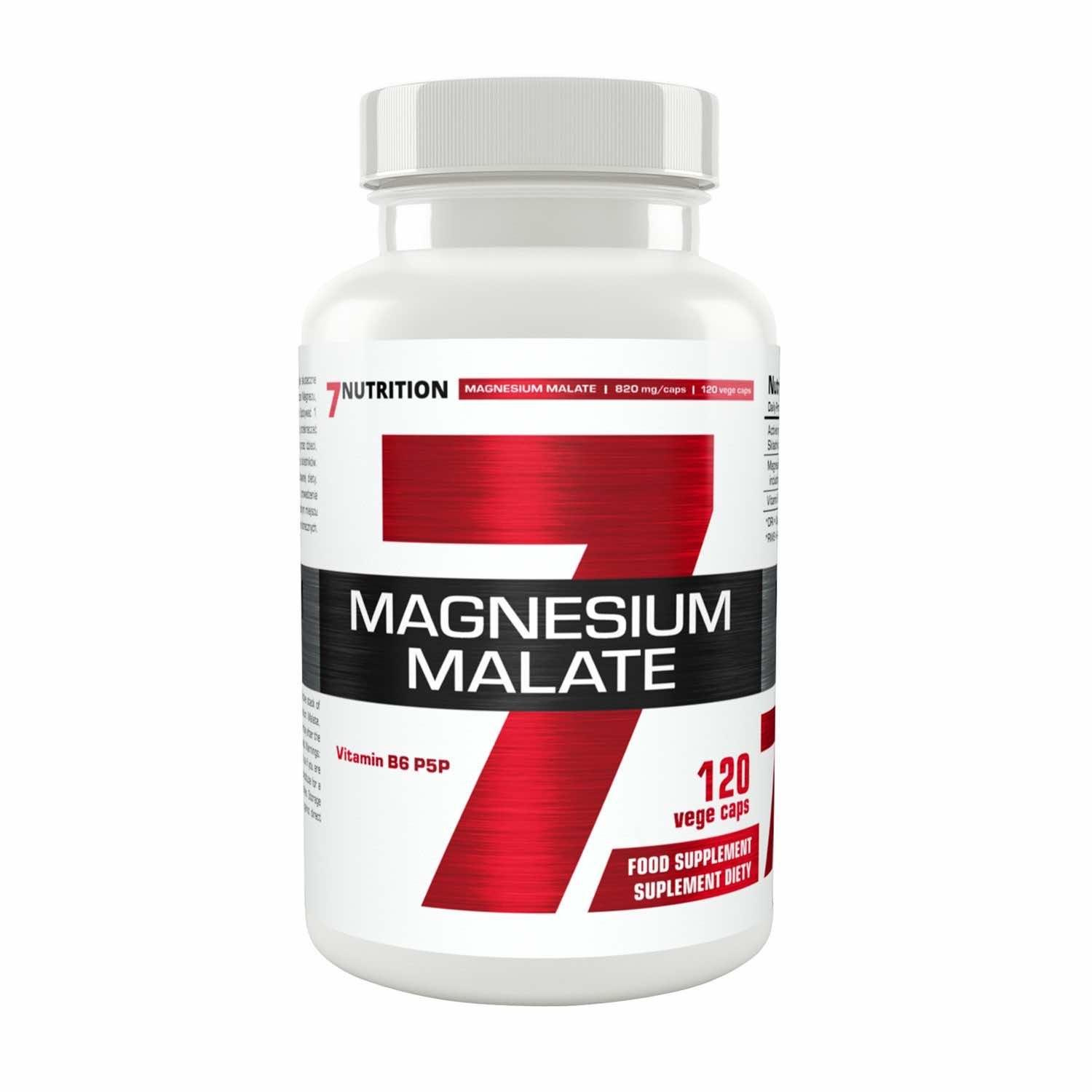 7 NUTRITION - Malát hořečnatý - 120 rostlinných kapslí.