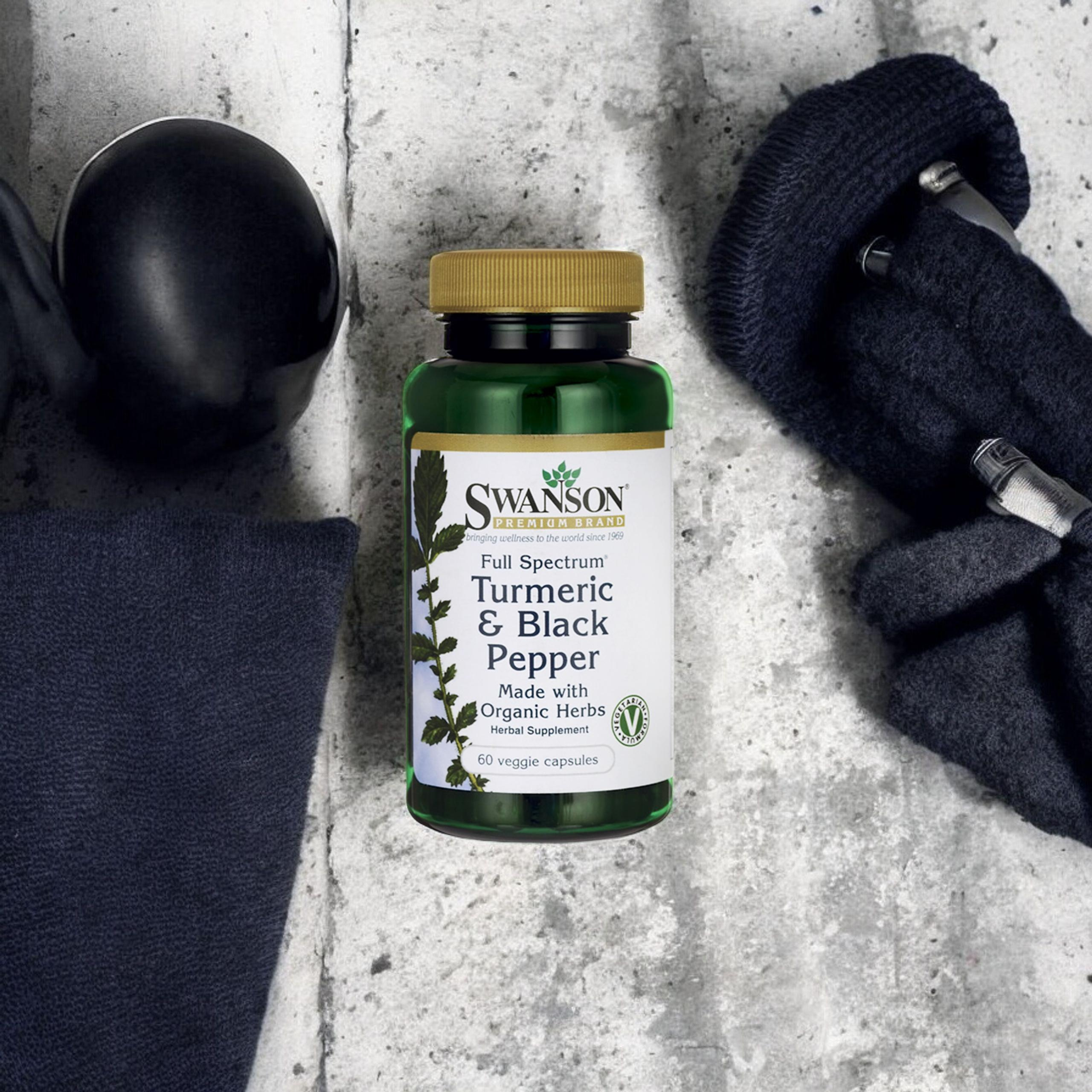 SWANSON Turmeric Black Pepper (Kurkuma s piperinem) - 60vcaps.