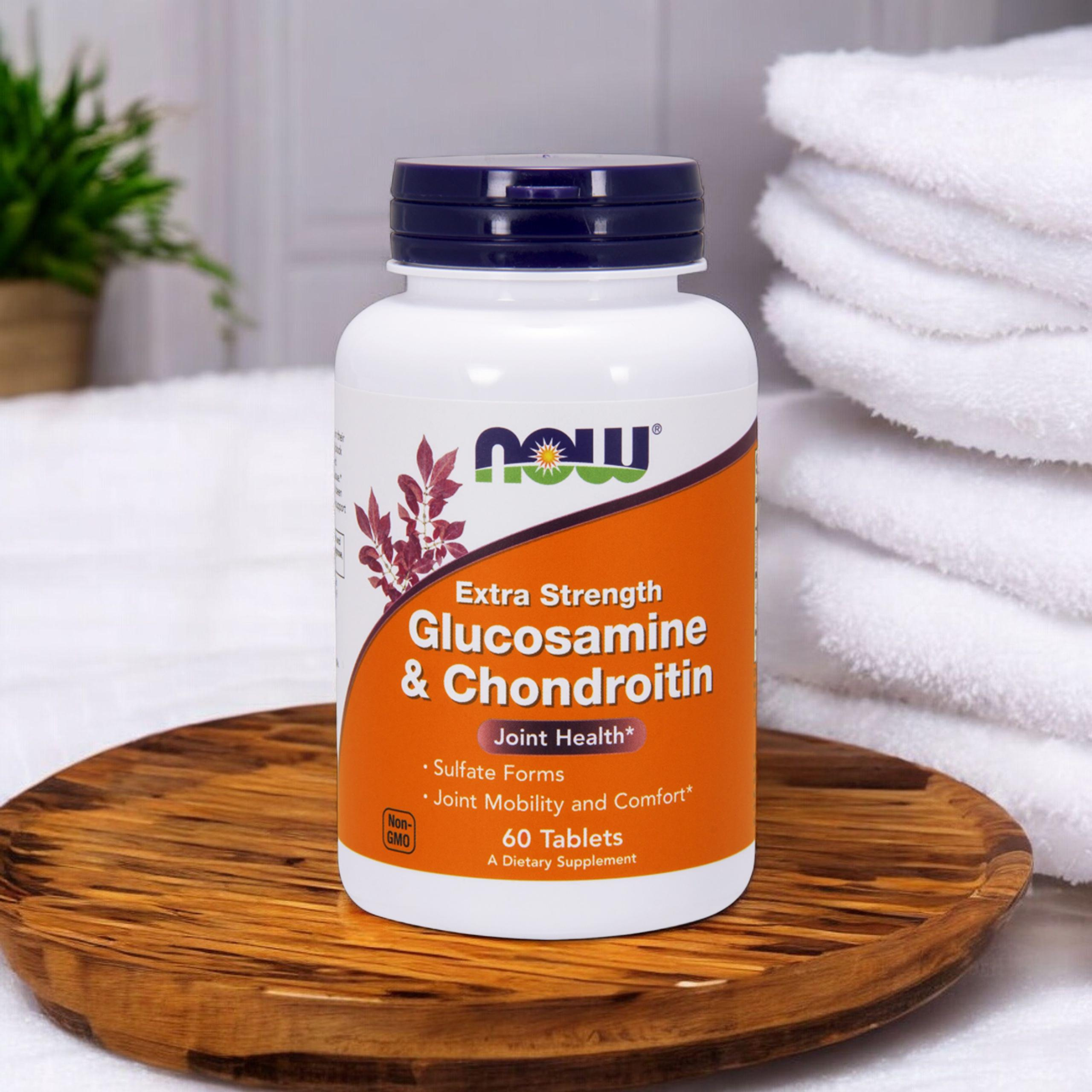NOW Glucosamine & Chondroitin Sulfate Extra Strong - 60tabs