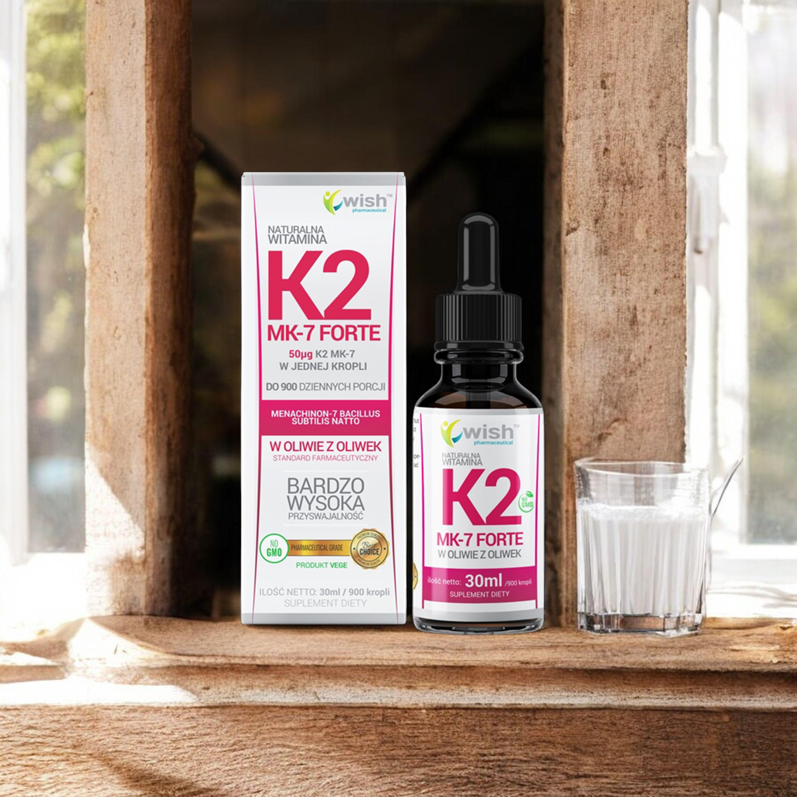 WISH Pharmaceutical Vitamin K2 Mk-7 Forte - 30ml