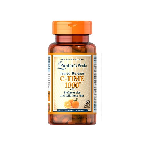 Puritan's Pride C-Time 1000 Timed Release - 60tabs - Vitamín C