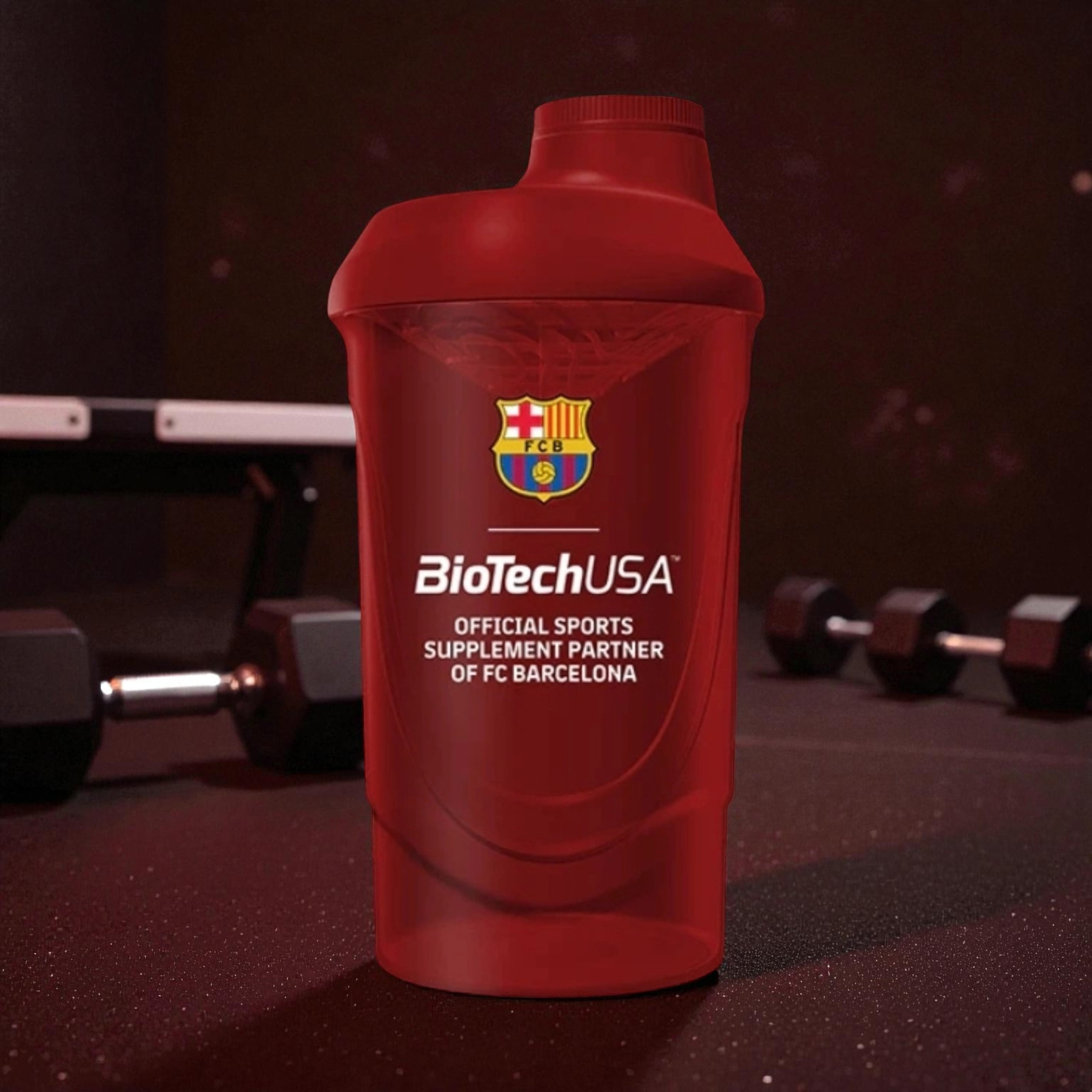 BIOTECH - Shaker Biotech FC Barcelona - 600ml - Červený