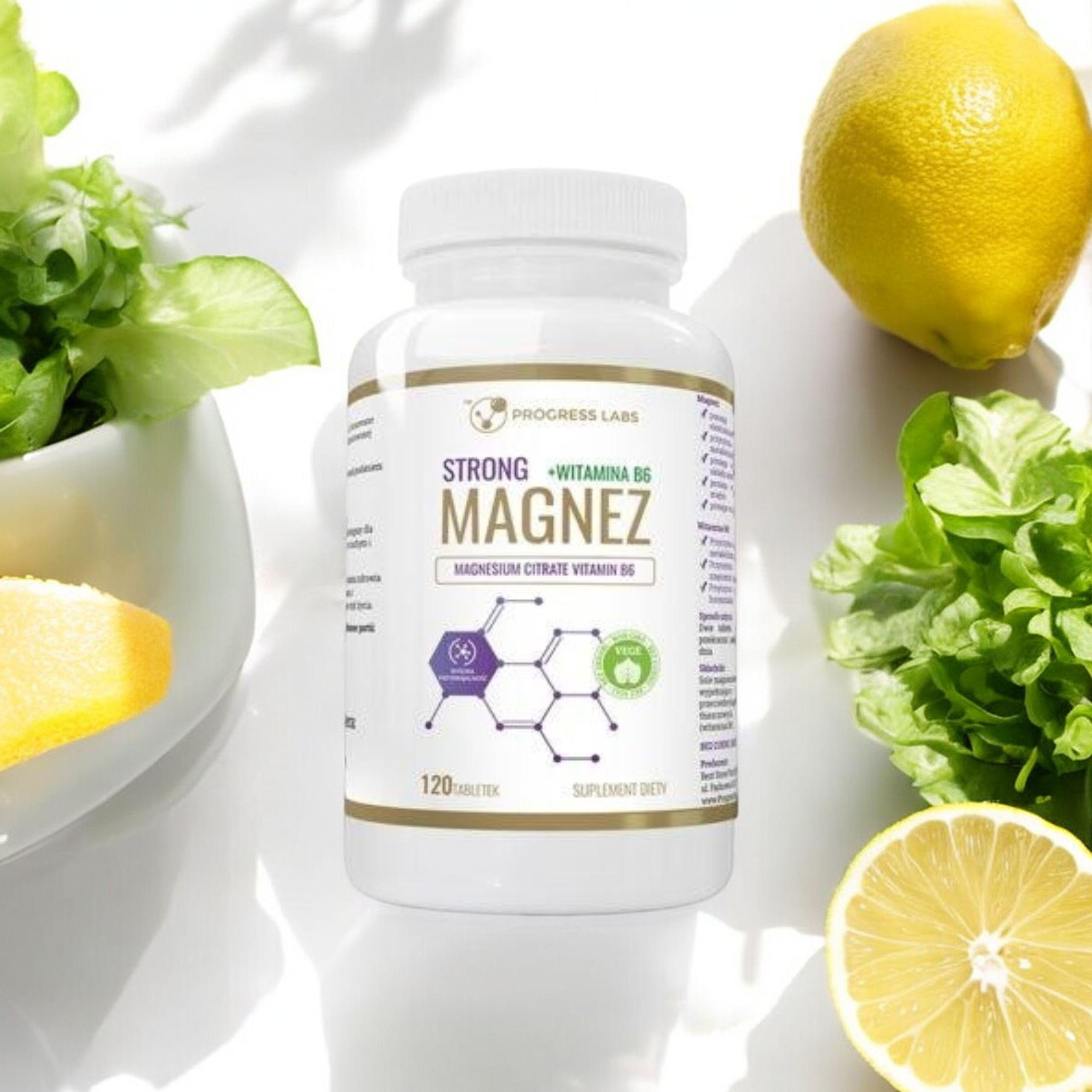 PROGRESS LABS - Hořčík Silný + Vitamin B6 350mg - 120 tablet.