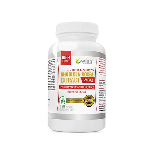 WISH Pharmaceutical Rhodiola Rosea Extract 200mg Standardizovaný - 120caps