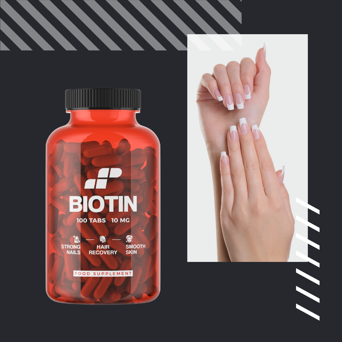 MP NUTRITION Biotin 10mg - 100tabs - Biotyna