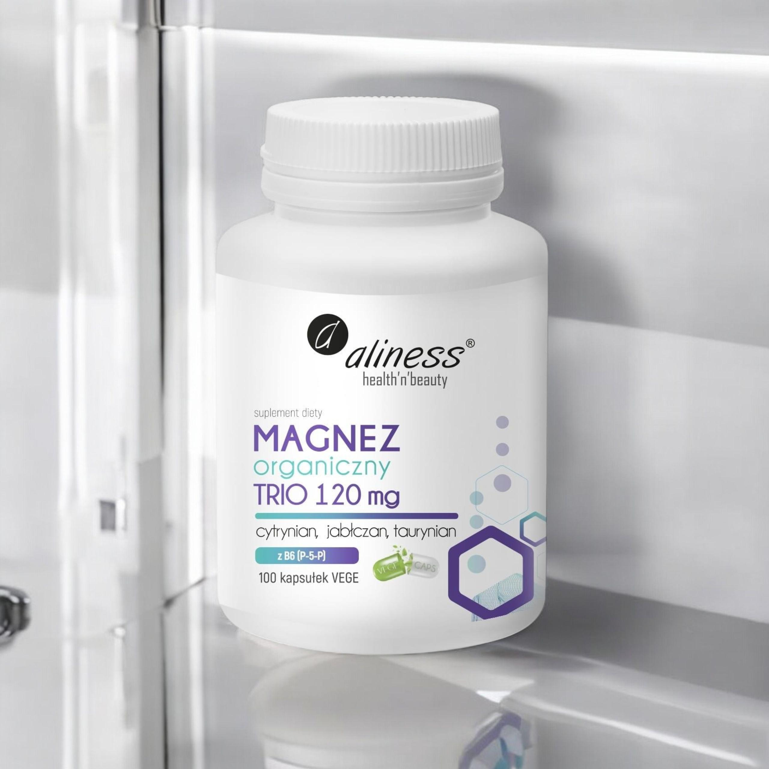 ALINESS - Organický Hořčík TRIO 120mg - 100vcaps.