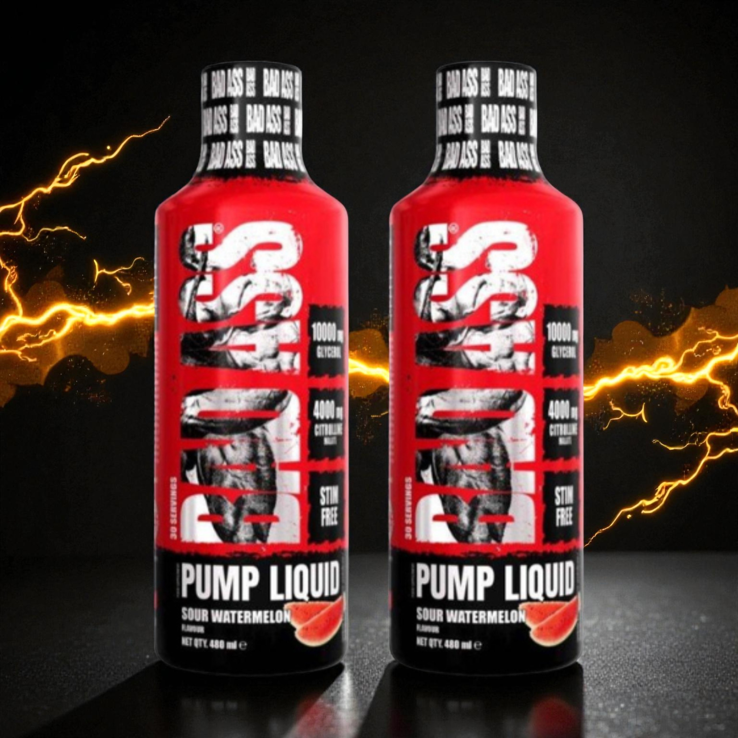 BAD ASS - Bad Ass Pump Liquid - 2x 480ml - Sour Watermelon - VÝPRODEJ - 31-03
