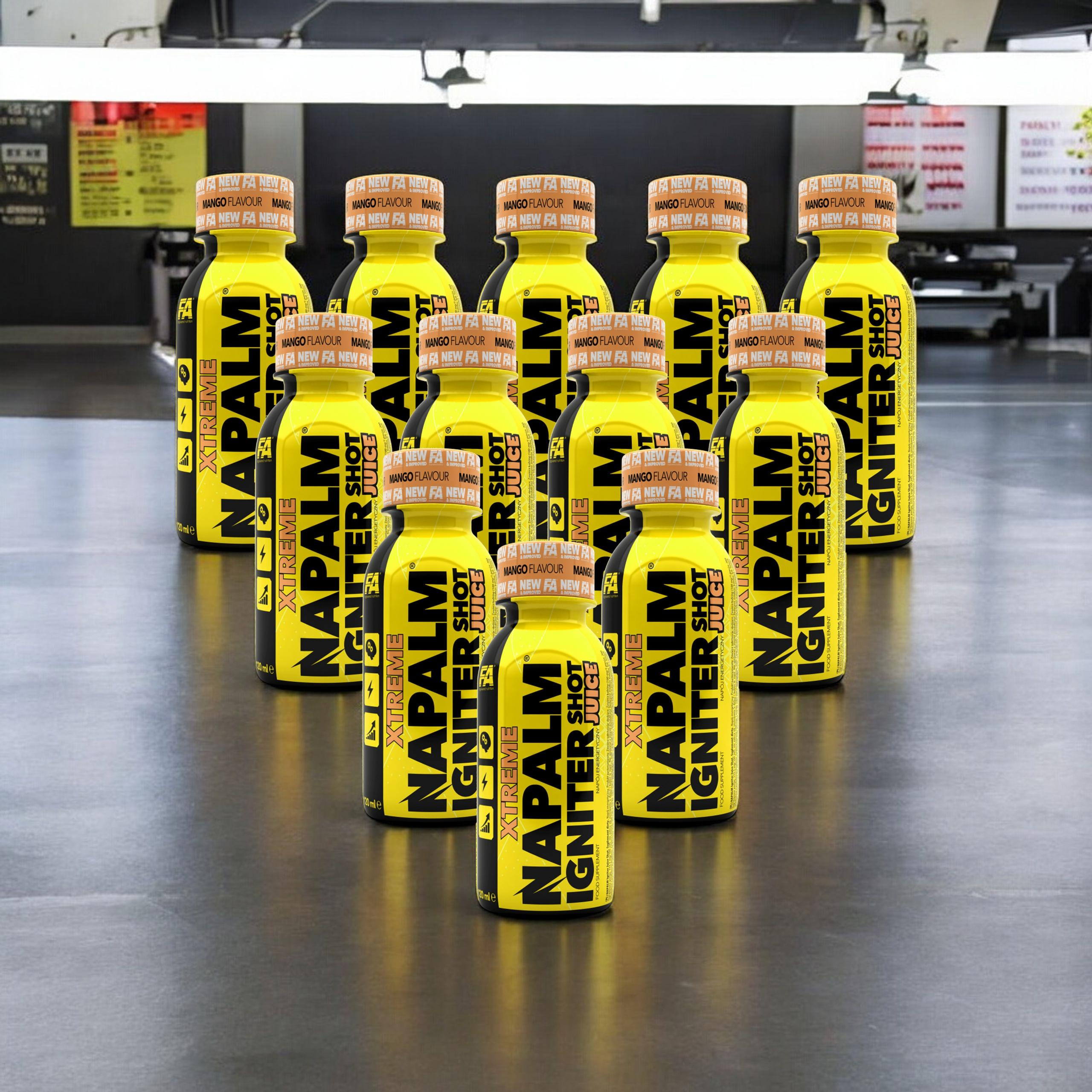 FITNESS AUTHORITY Napalm Igniter Juice Shot - 12x 120ml