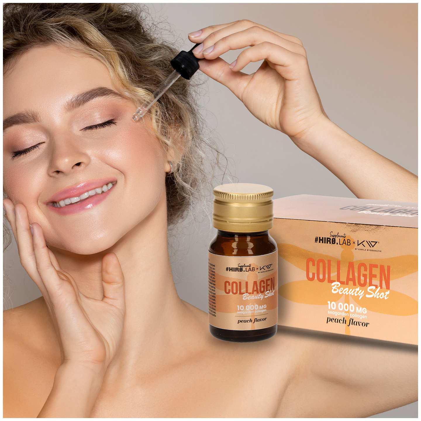 HIRO.LAB Collagen Shot – 10x 30 ml – Broskev