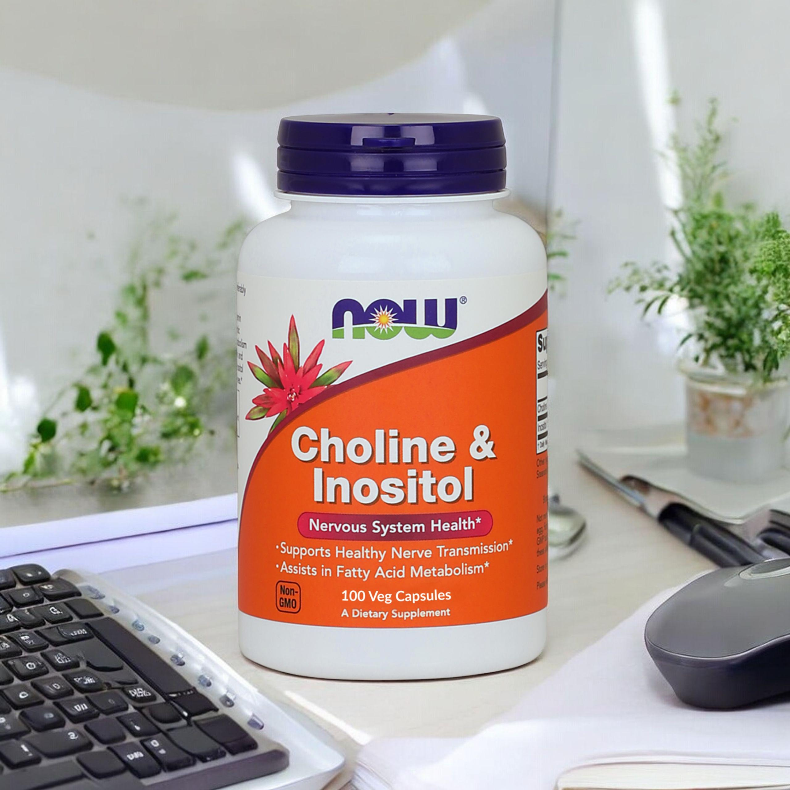 NOW Choline and Inositol - 100vcaps