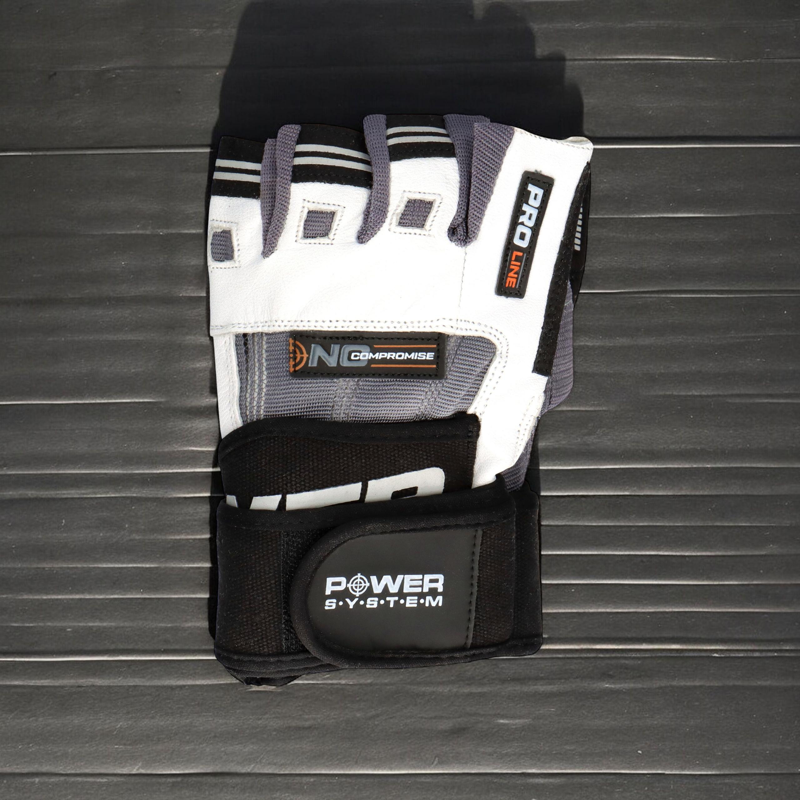 POWER SYSTEM Rukavice - No Compromise - White/Gray
