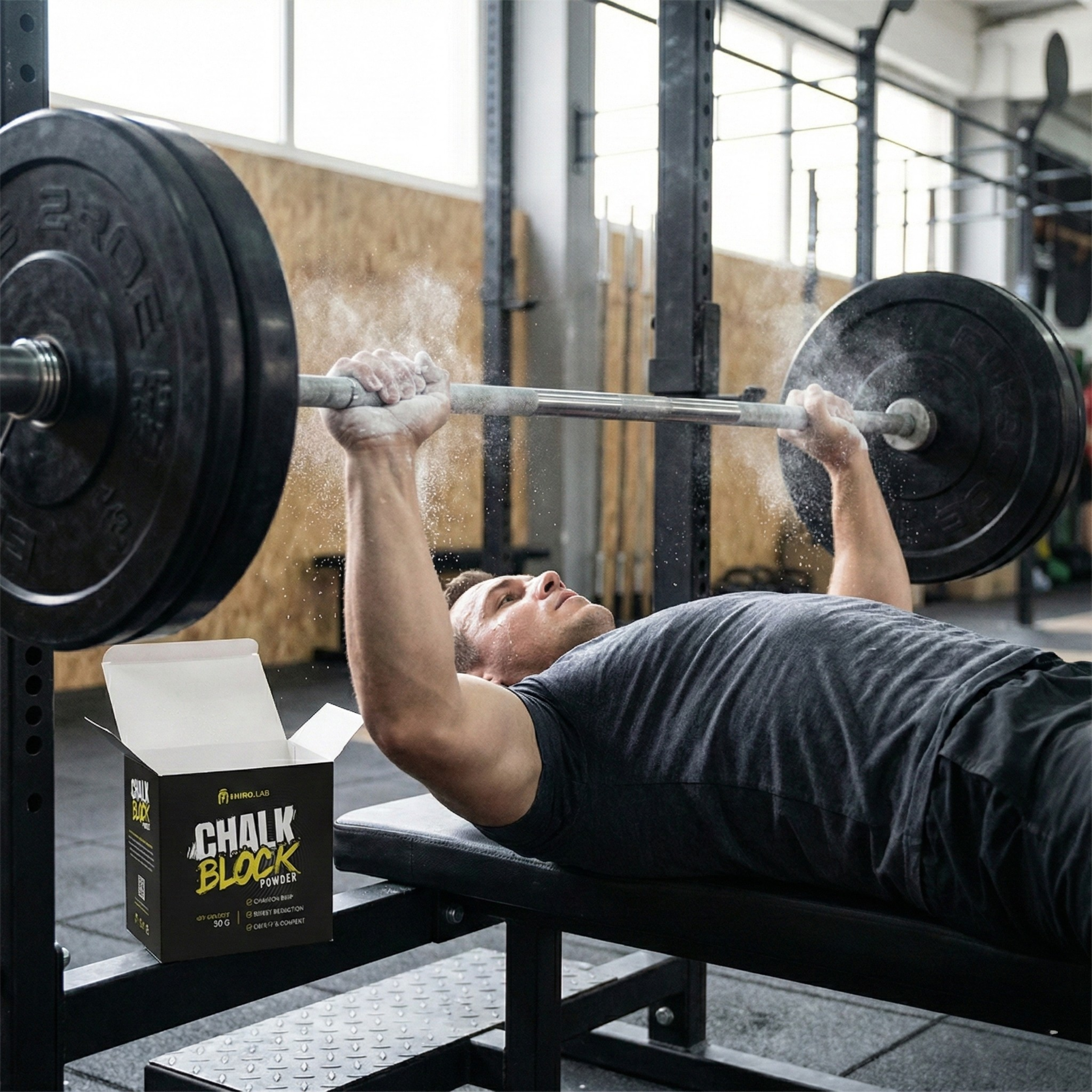 Chalk - magnezia v kostce - crossfit lezeni trojboj gymnastika