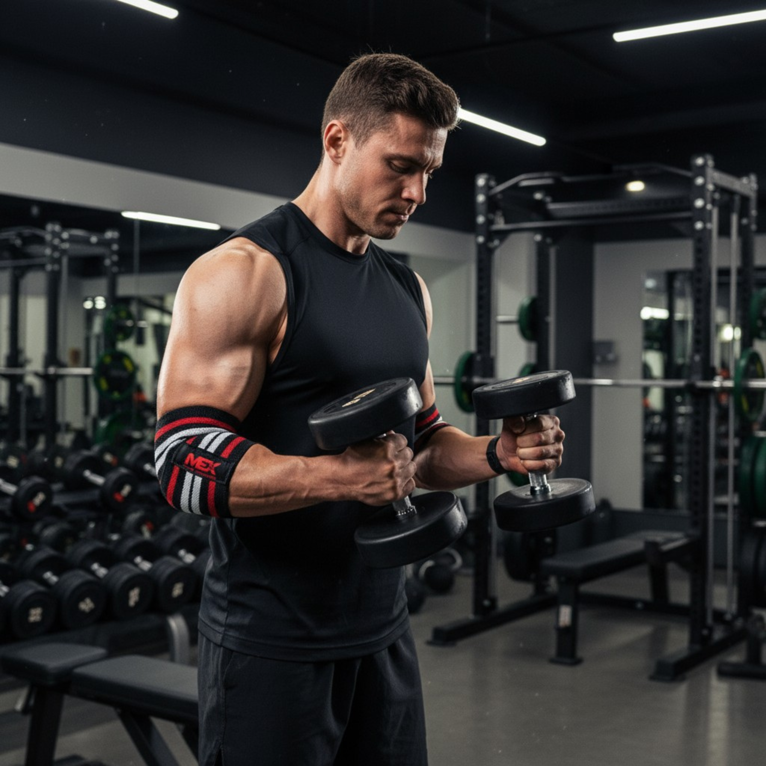 MEX SPORT - Elbow Wraps - Černá/Červená/Bílá pol_pl_MEX-SPORT-Elbow-Wraps-Black-Red-White-43162_5