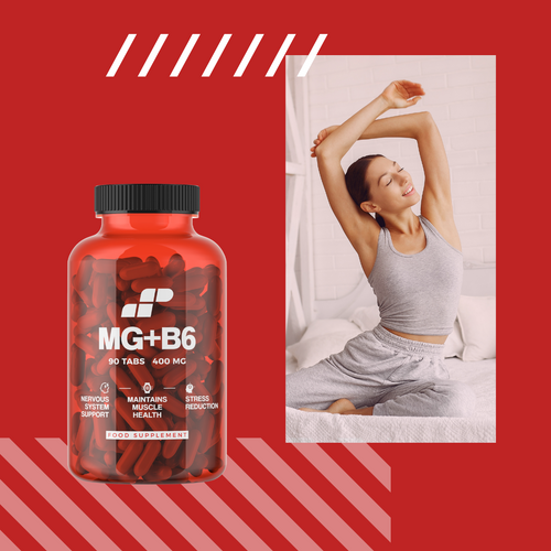 MP NUTRITION Mg + B6 - 90tabs - Hořčík + Vitamín B6