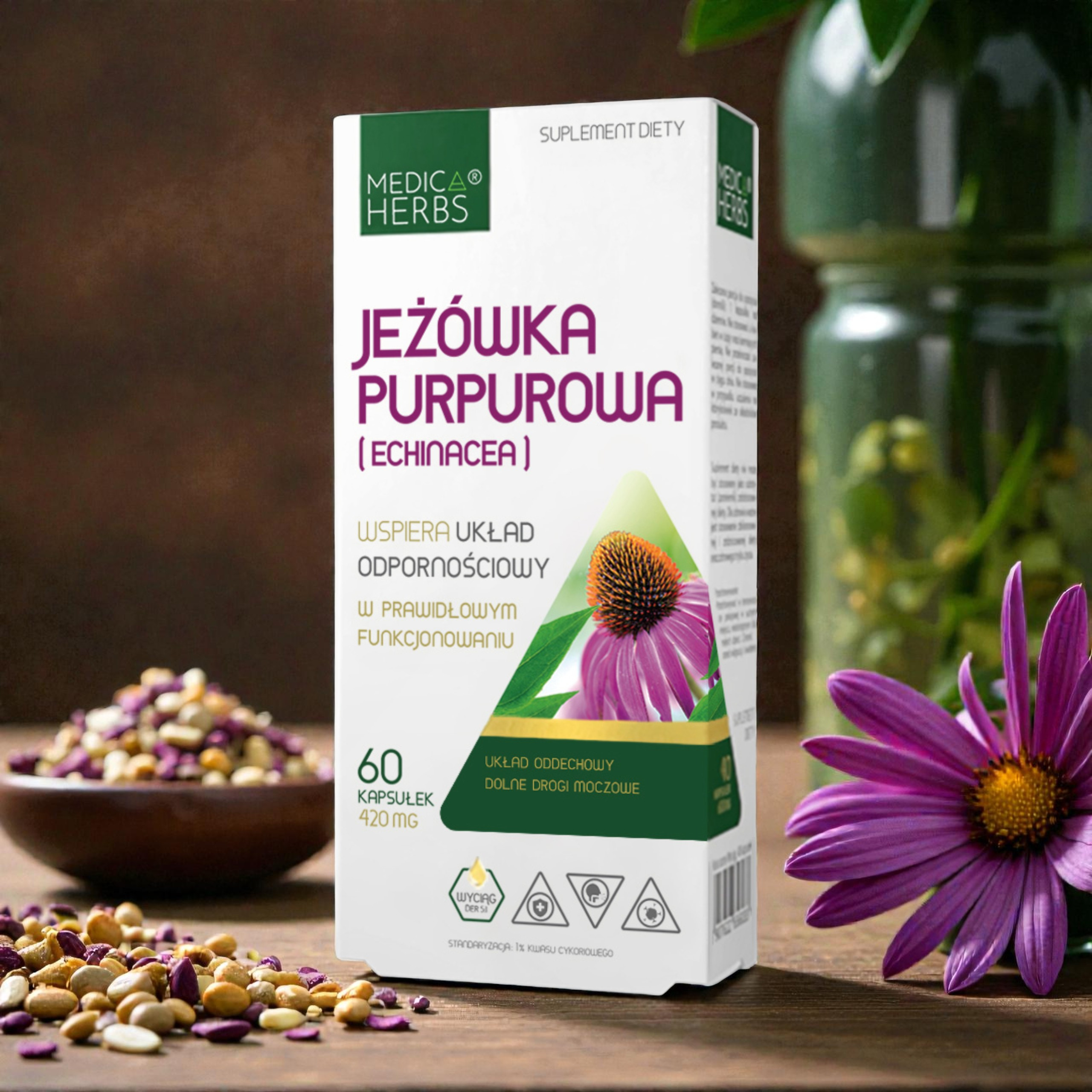 MEDICA HERBS - Echinacea Purpurová 420mg (Echinacea) - 60tobolek