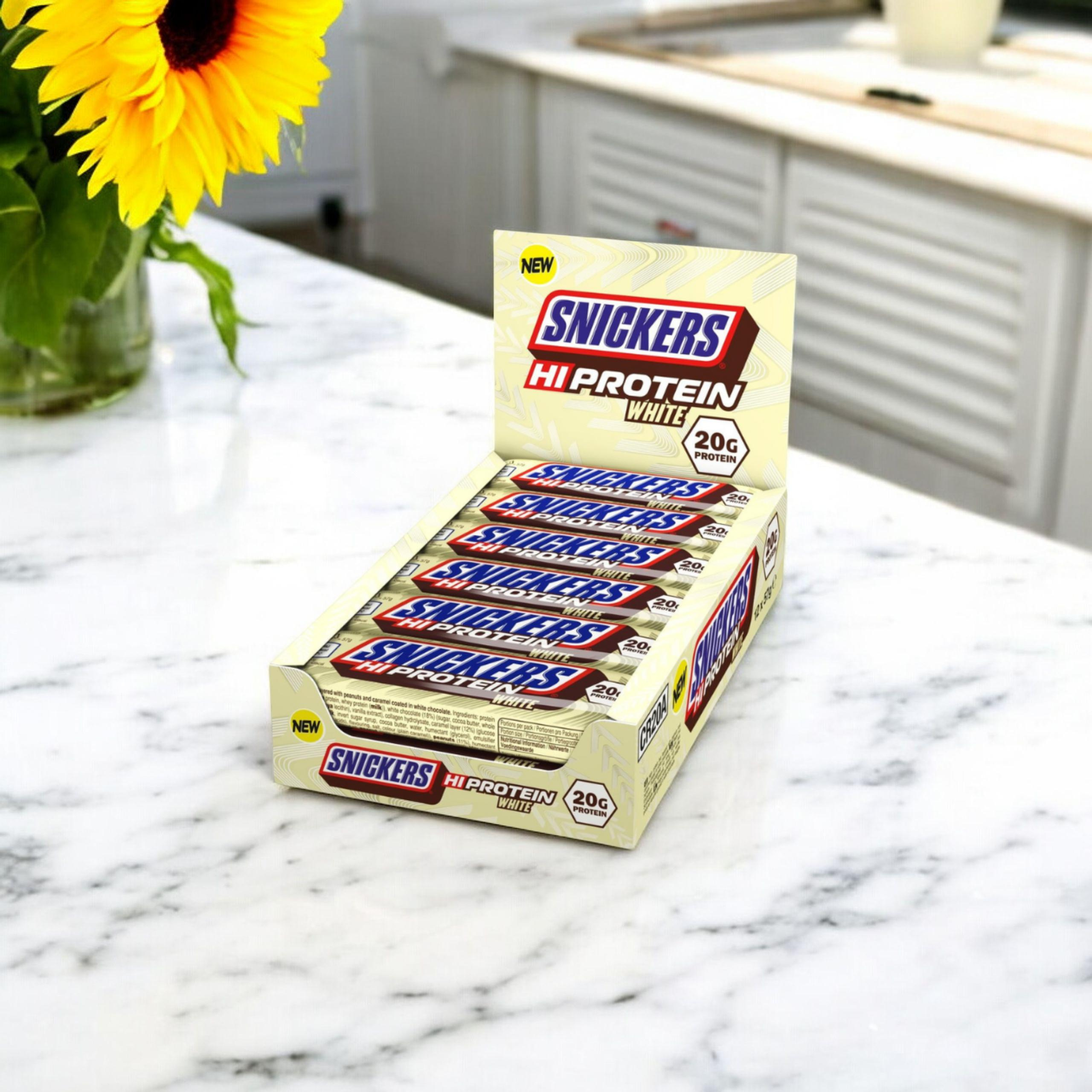 Mars - Tyčinka SnickersHIProtei s Nízkým Obsahem Cukru - 12x 57g - Bílá