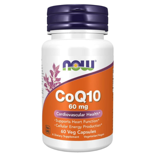 NOW - CoQ10 60mg - 60 rostlinných kapslí.