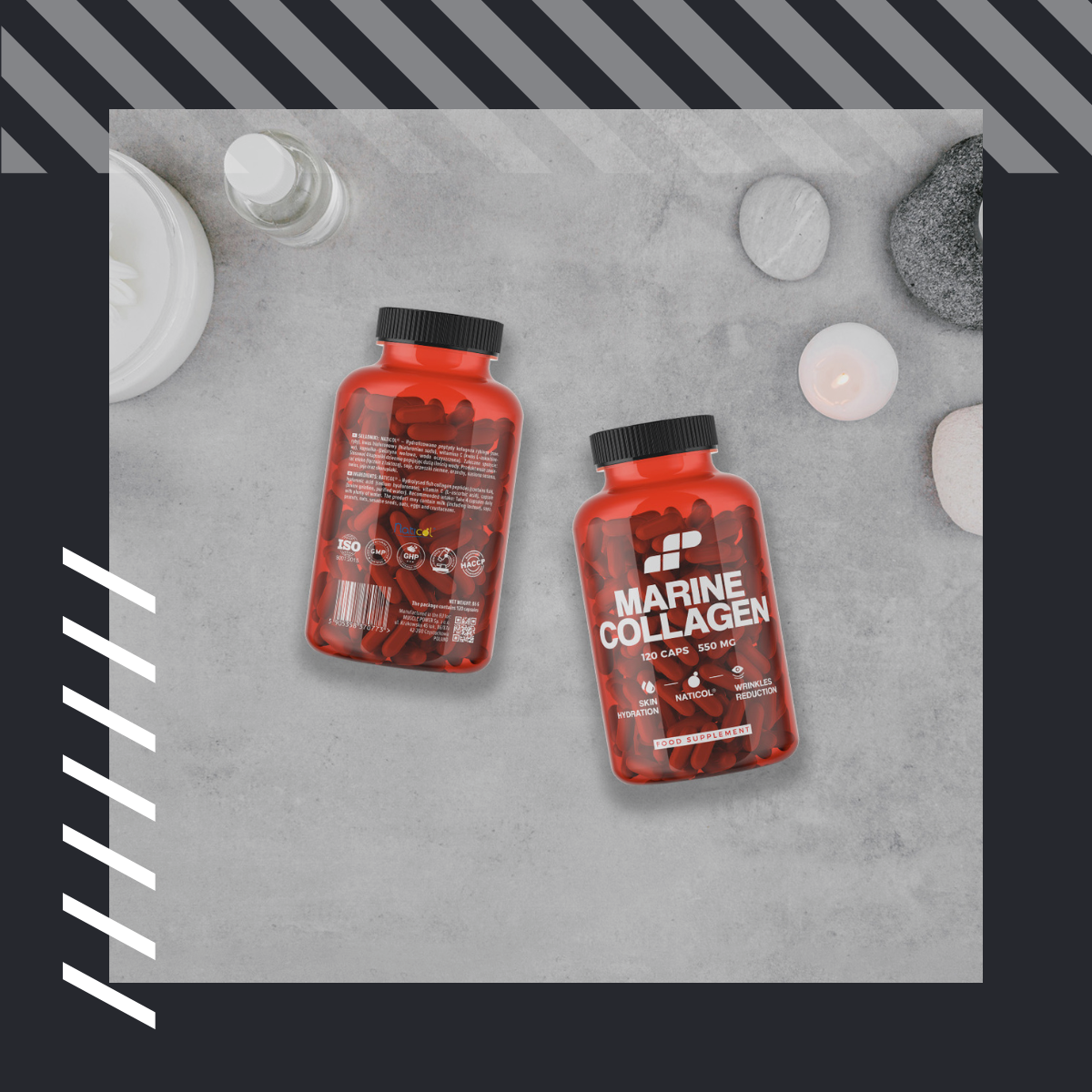 MP NUTRITION Marine Collagen 550mg - 120caps - Kolagen Rybi Naticol