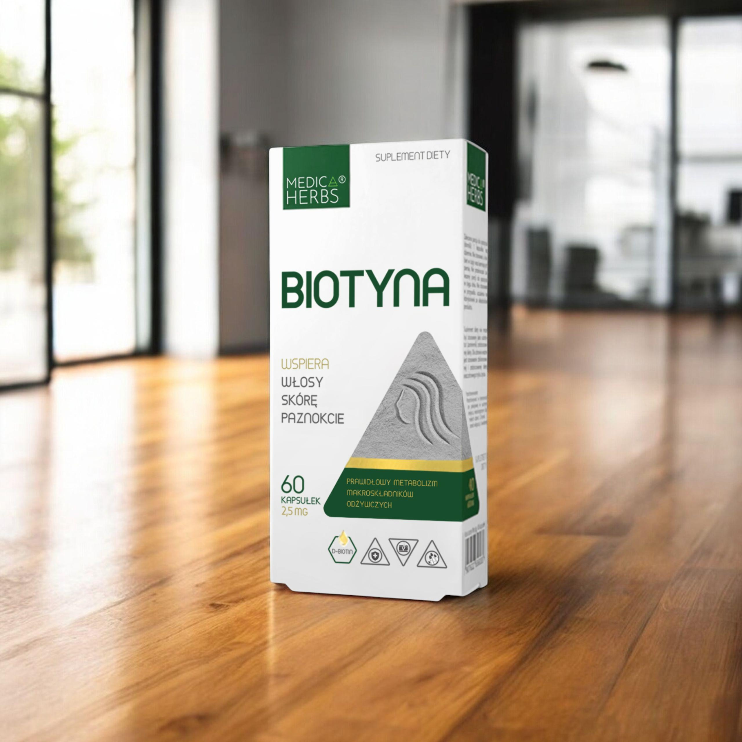 MEDICA HERBS - Biotin 2,5mg - 60tobolek