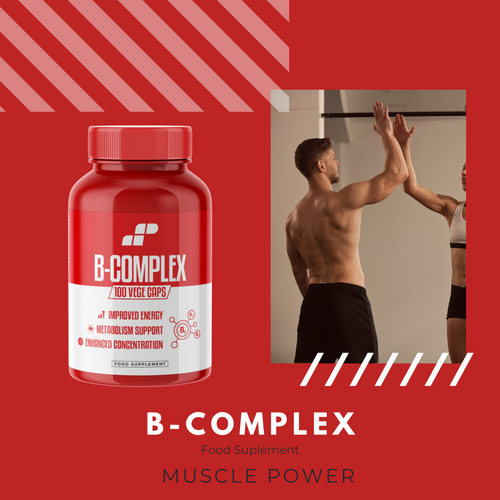 MP NUTRITION Vitamin B-Complex - 100vcaps - Komplex Vitamínů B