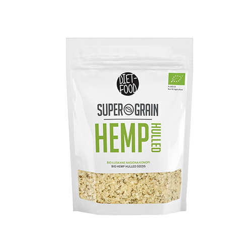 DIET FOOD Bio - Super Grain - Hemp Hulled - 200g - Loupaná semena konopí