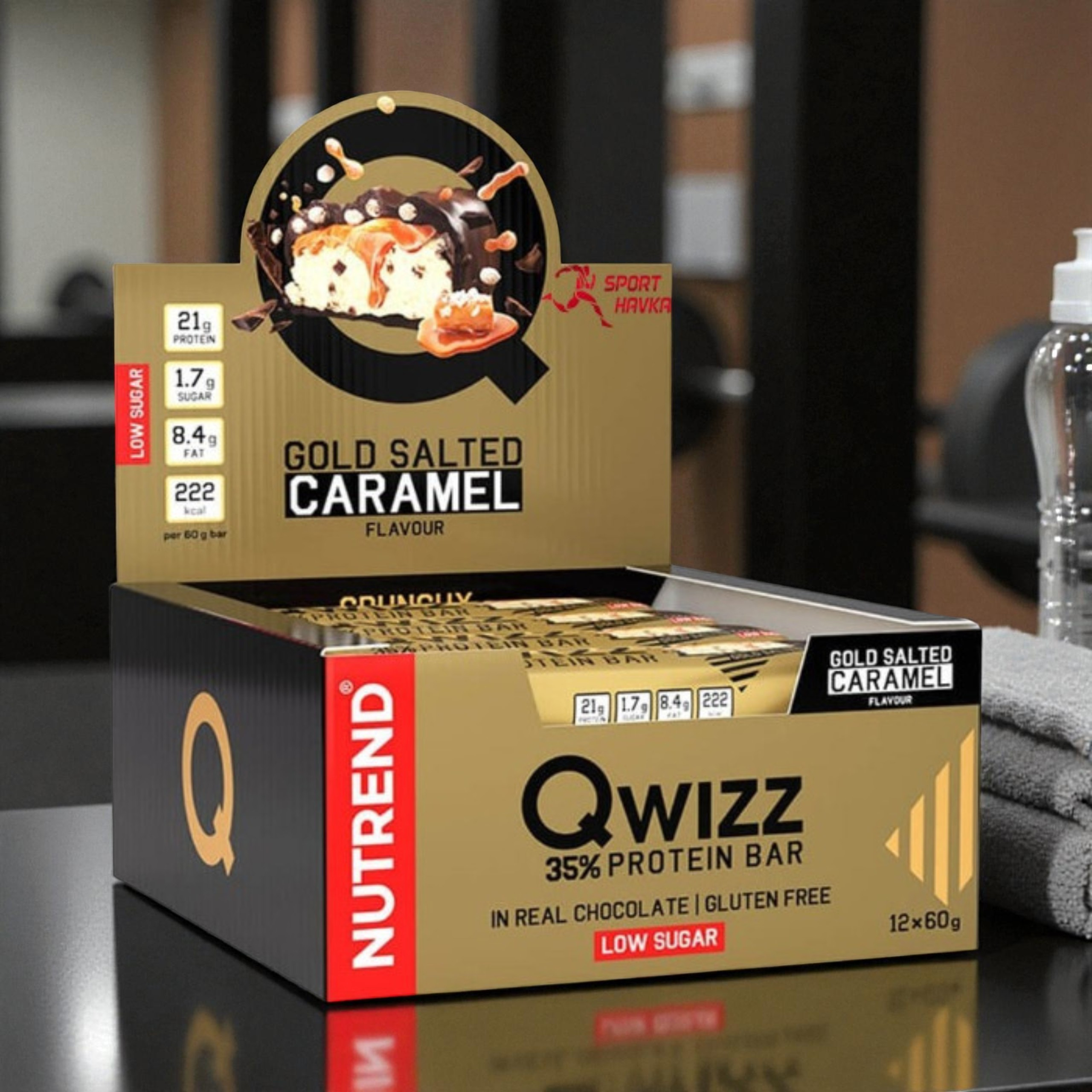 NUTREND - Tyčinka QWIZZ Protein Bar - 24x 60g