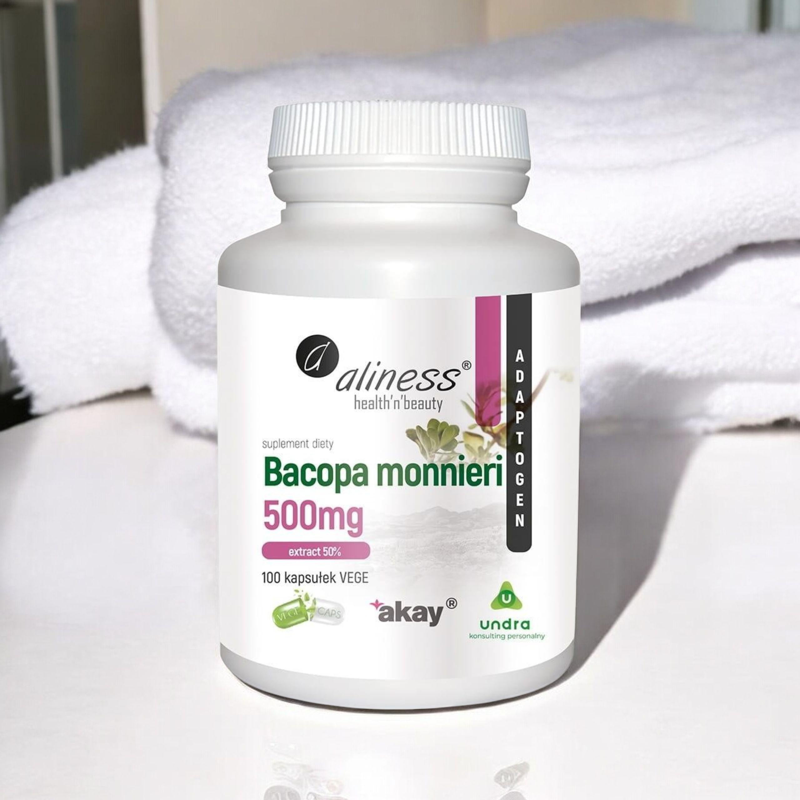 ALINESS - Bacopa Monnieri Extract 500mg - 100vcaps.
