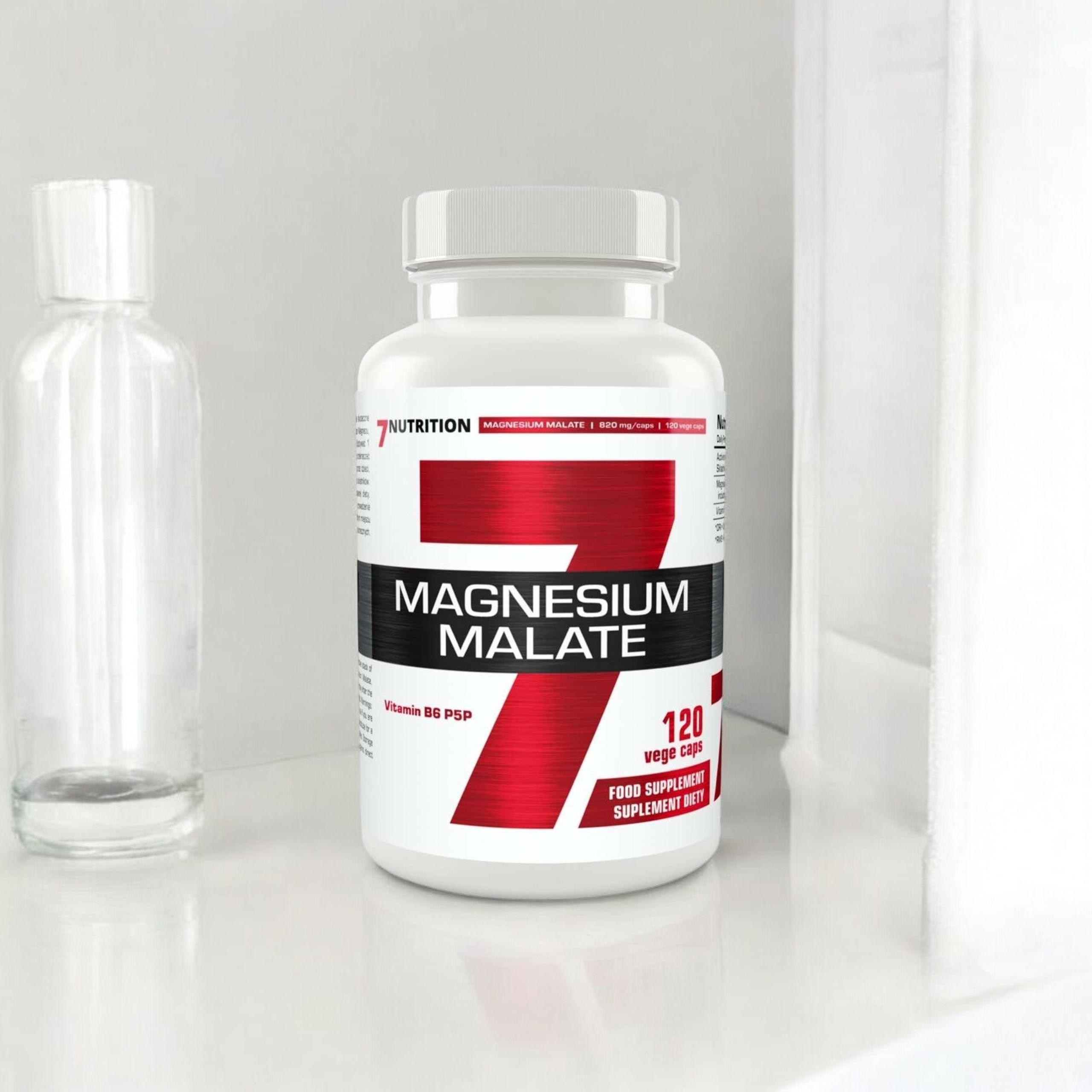7 NUTRITION - Malát hořečnatý - 120 rostlinných kapslí.