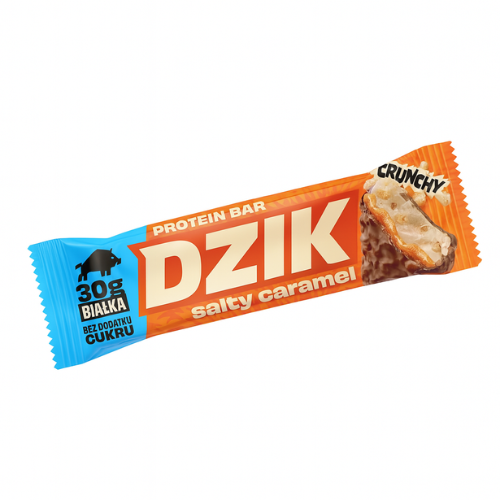 DZIK - Proteinová Tyčinka Křupavá - 70g - Slaný Karamel