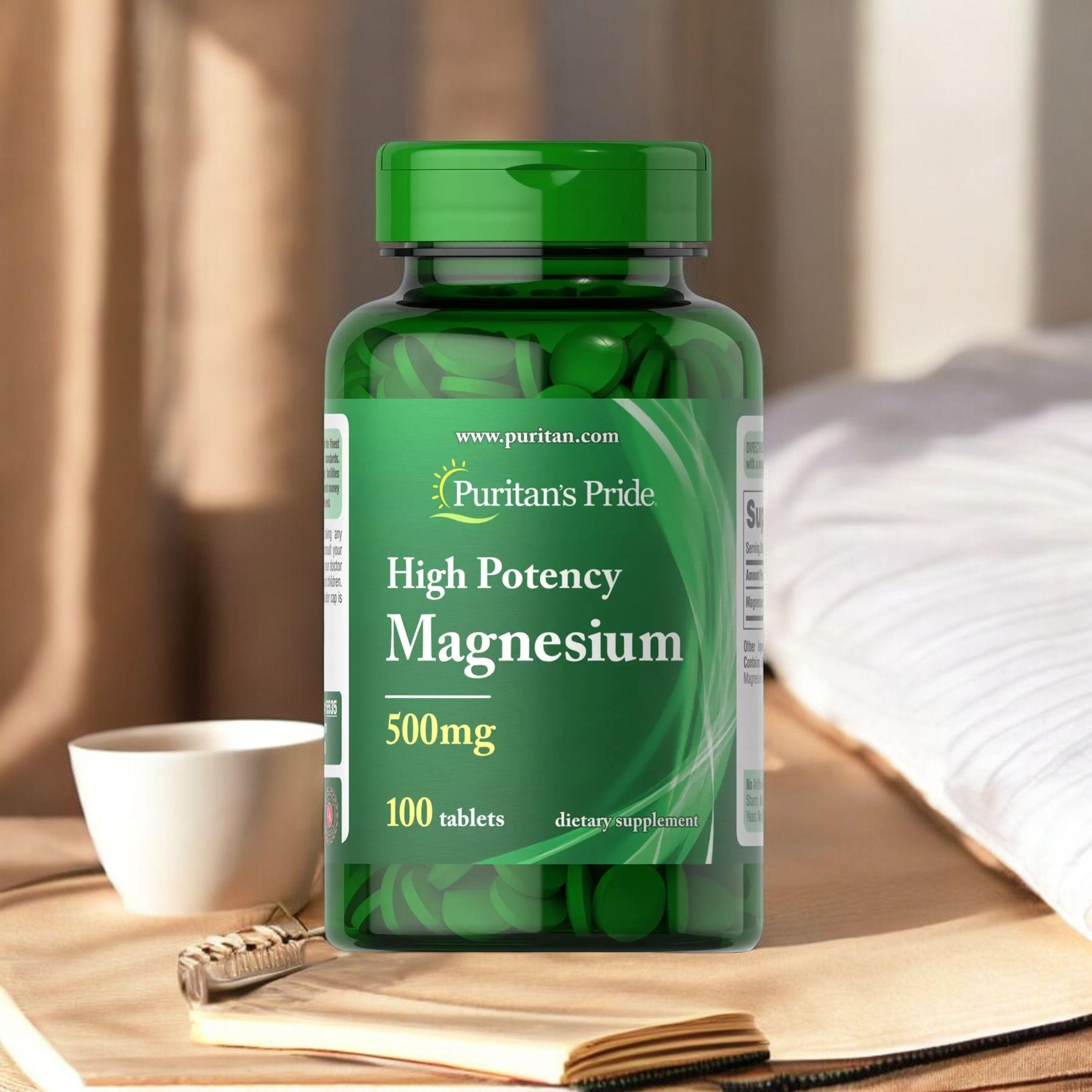Puritan's Pride High Potency Magnesium 500mg - 100tabs - Hořčík