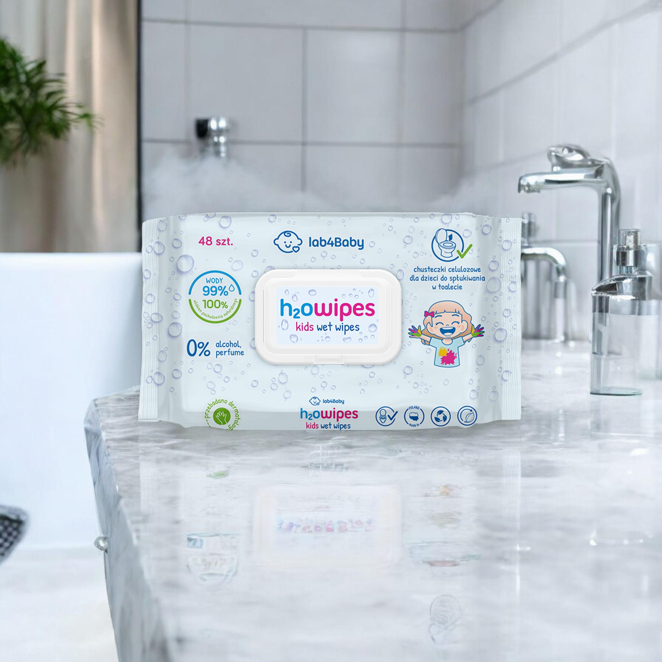 ALG PHARMA H2Owipes Kids Wet Wipes - 48szt. - Vlhčené ubrousky