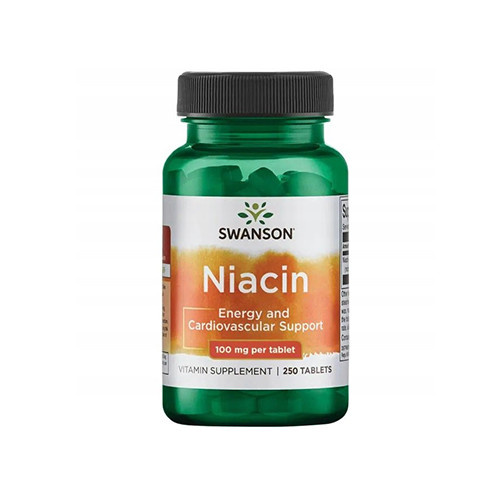 SWANSON Niacin 100mg - 250tabs - VÝPRODEJ - 31-10