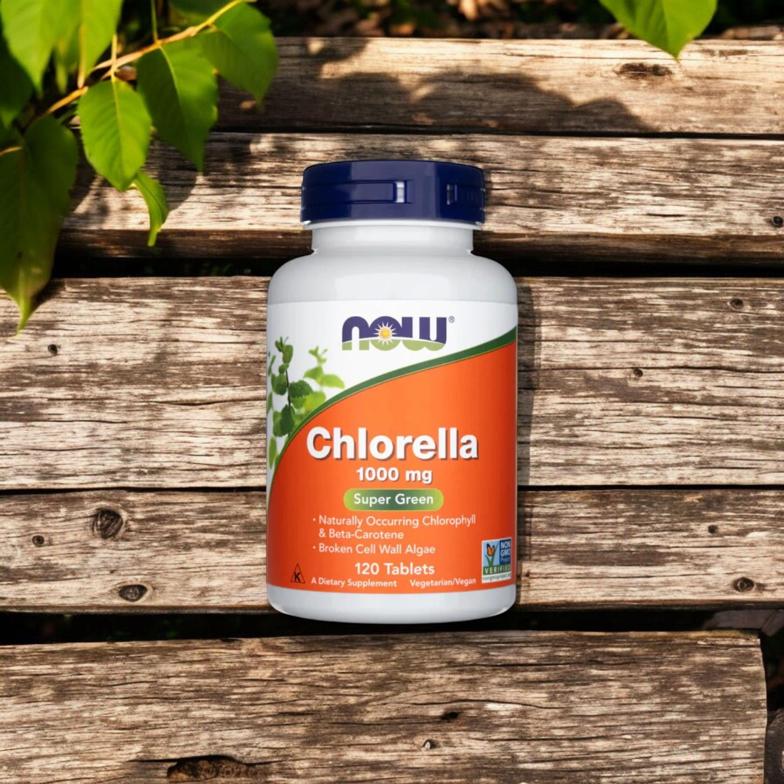 NOW - Chlorella 1000mg - 120tabs.