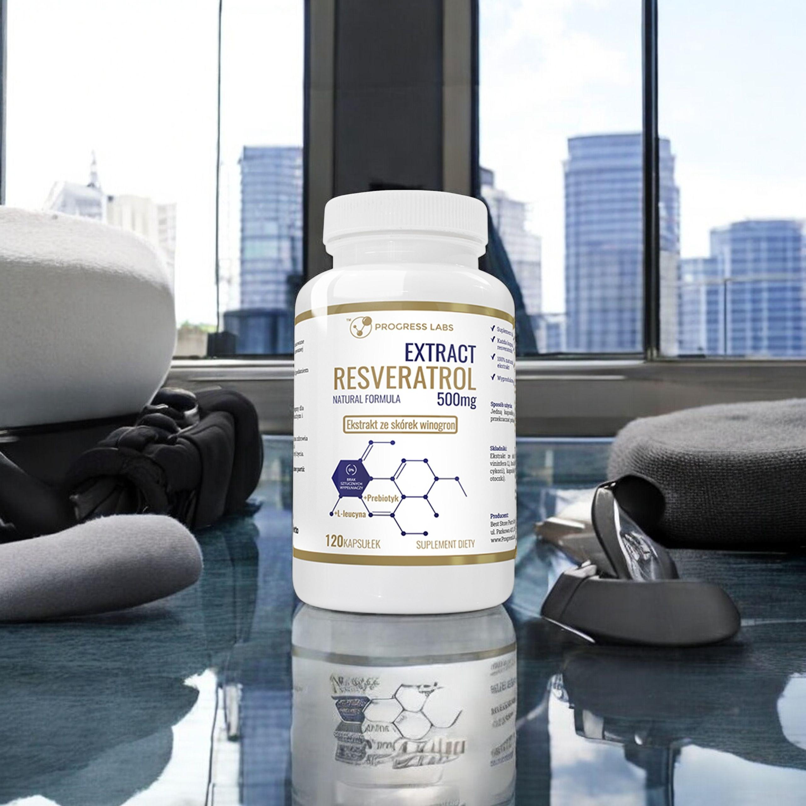 PROGRESS LABS Resveratrol Extract 500mg - 120caps