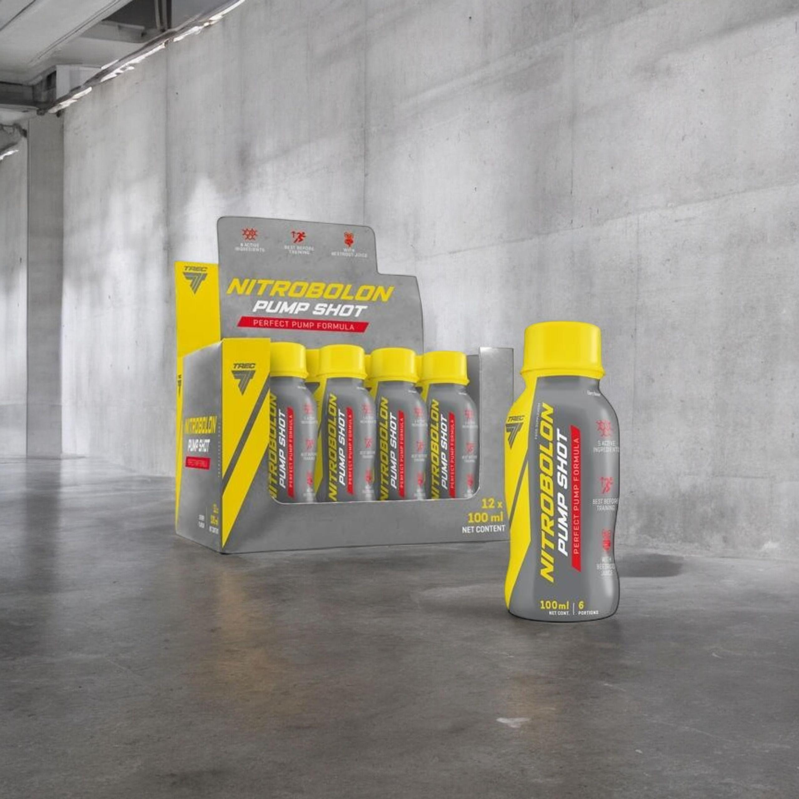 TREC - Nitrobolon Pump Shot - 12x 100ml - Třešeň 