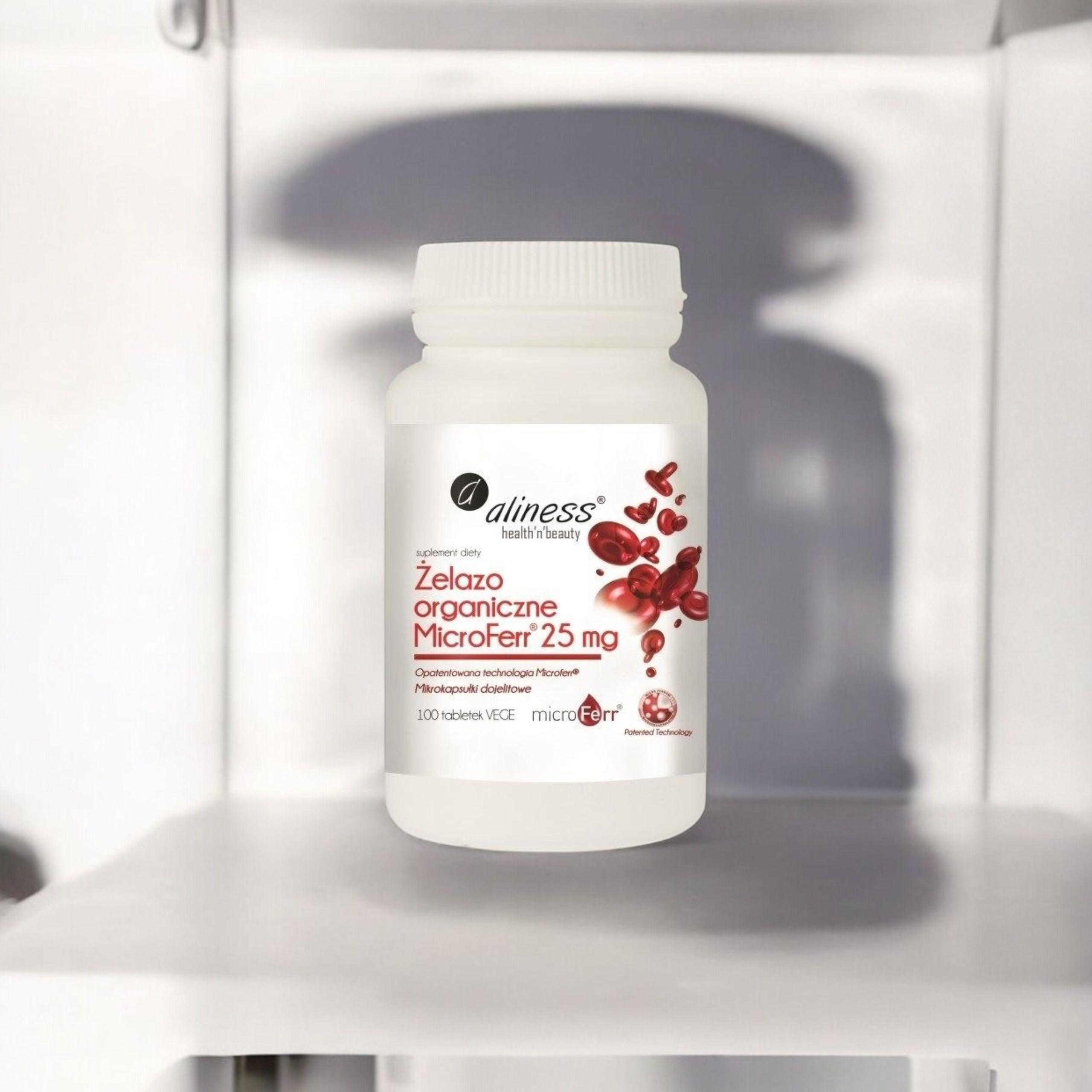 ALINESS - Organické Železo Microferr 25mg - 100tabs.