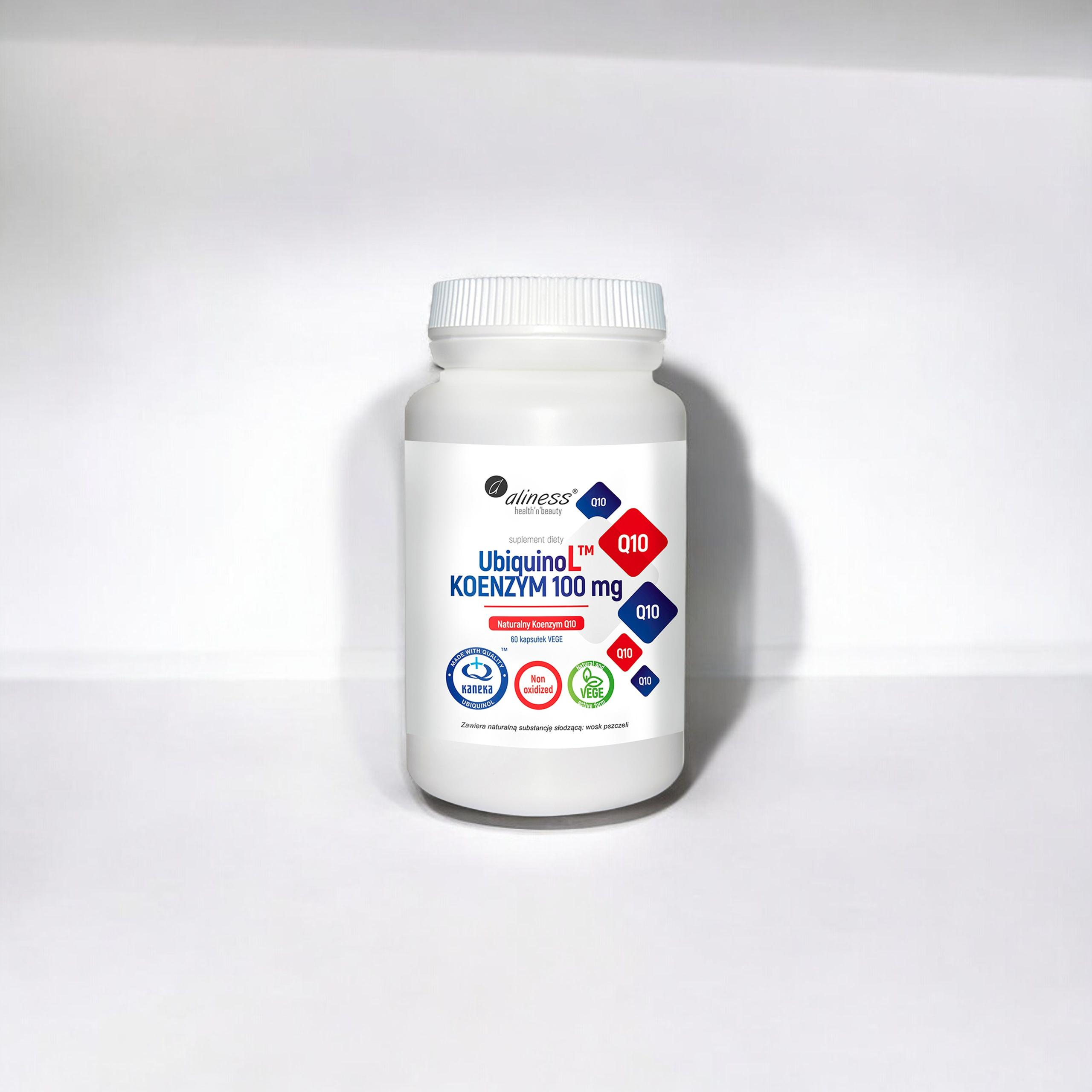 ALINESS - UbiquinoL KANEKA Naturalny KOENZYM Q10 100mg - 60vcaps