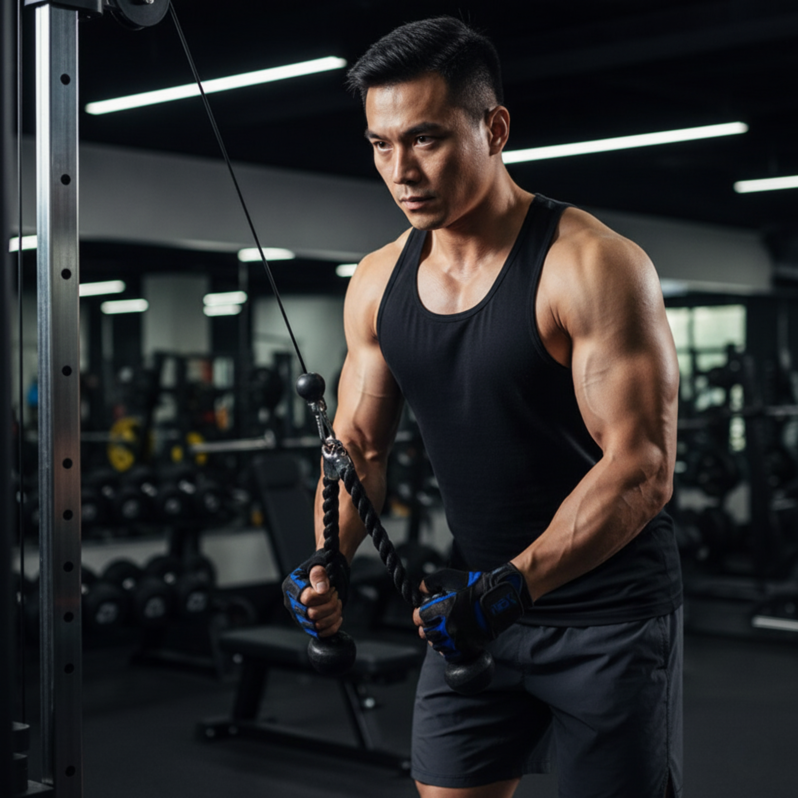 MEX SPORT - Rukavice M-Fit Blue