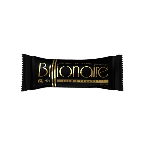 FITNESS AUTHORITY Billionaire Bar - 45g - Double Chocolate - VÝPRODEJ - 31-10
