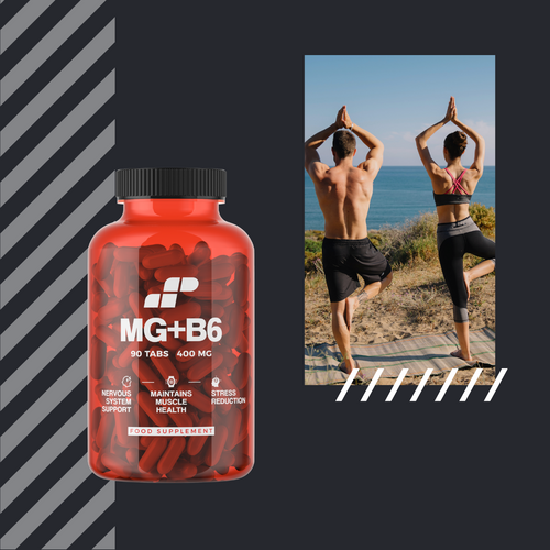 MP NUTRITION Mg + B6 - 90tabs - Hořčík + Vitamín B6