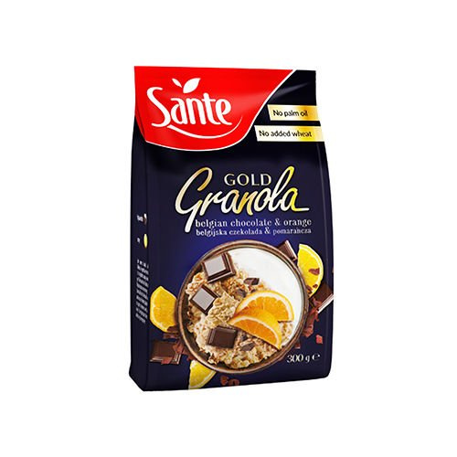 SANTE Granola Gold Belgická Čokoláda a Pomeranč - 300g