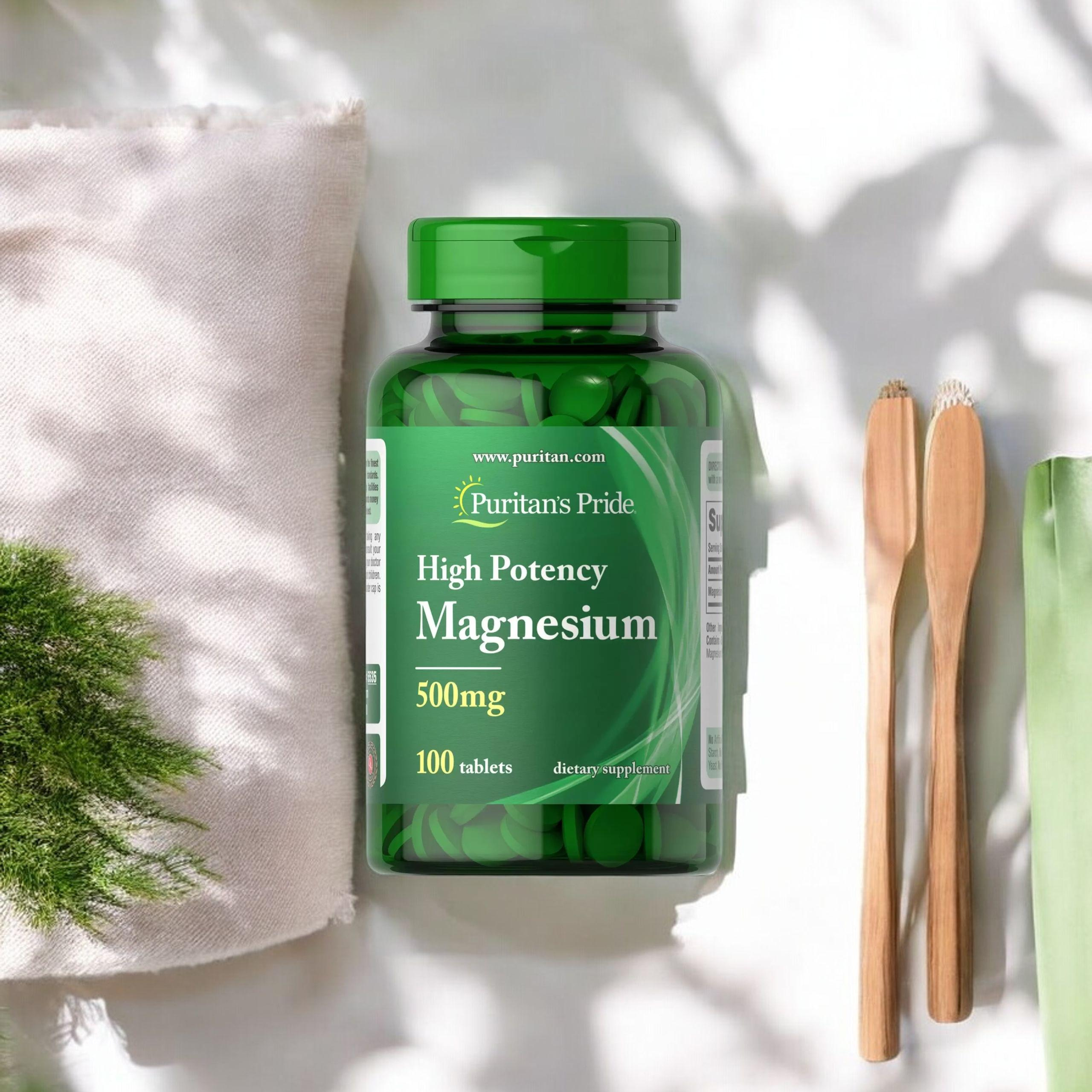 Puritan's Pride High Potency Magnesium 500mg - 100tabs - Hořčík