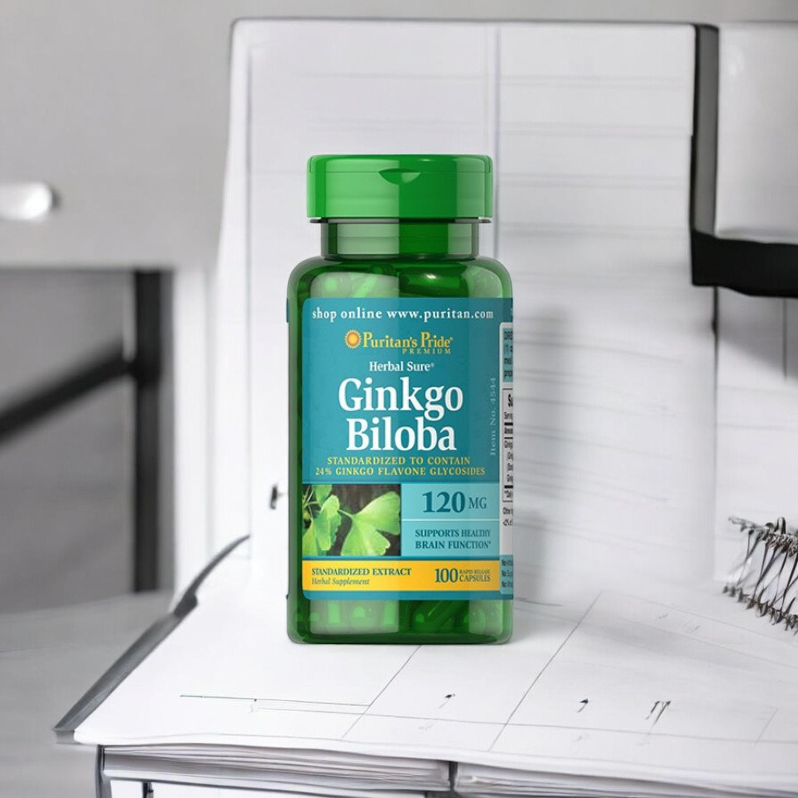 Puritan's Pride Ginkgo Biloba 120mg - 100caps