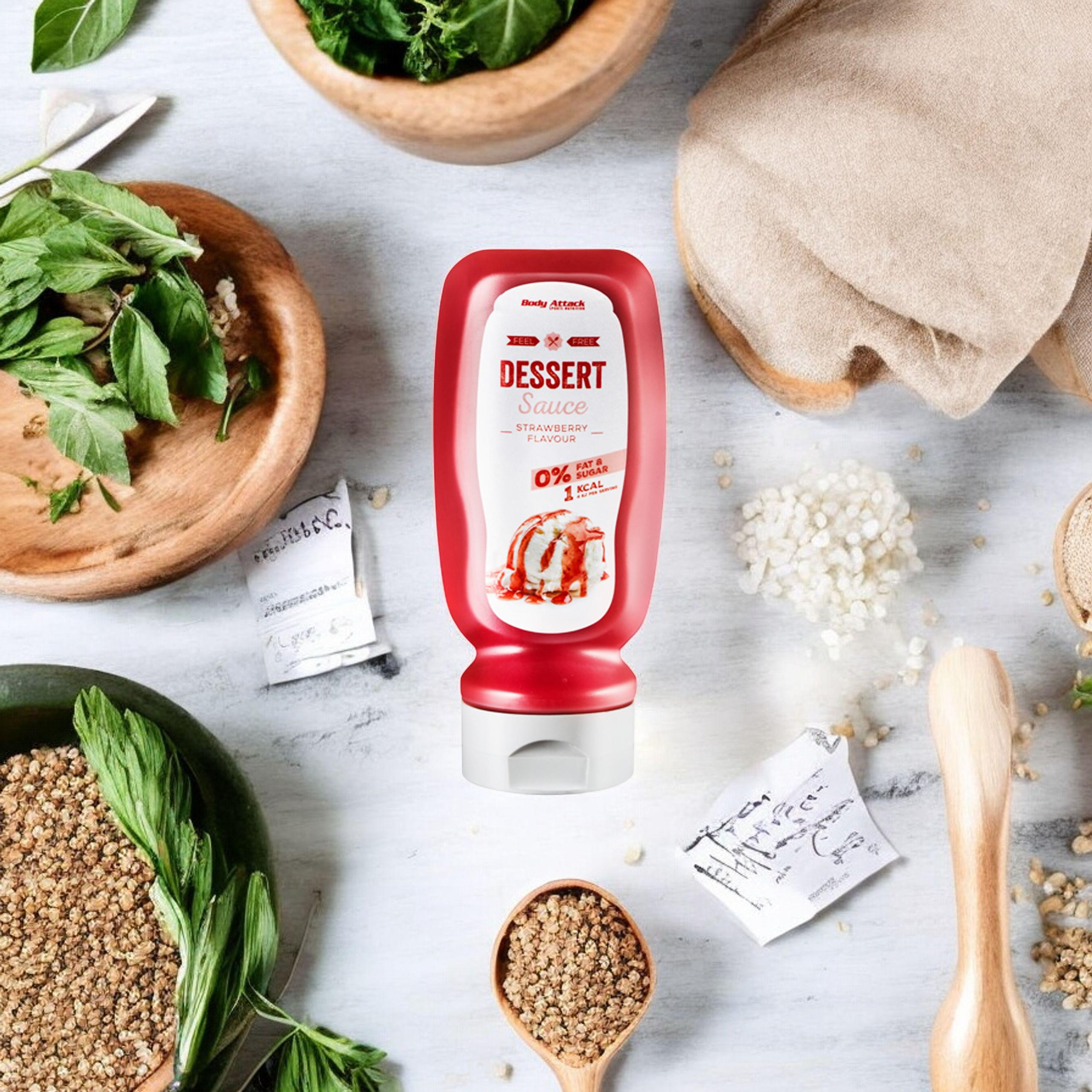 BODY ATTACK Dessert Sauce Strawberry Flavour - 320ml